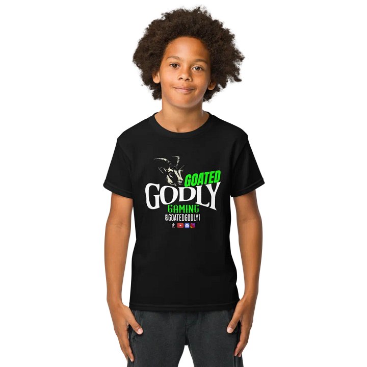Goated Godly Gaming Youth Tee product image (1)