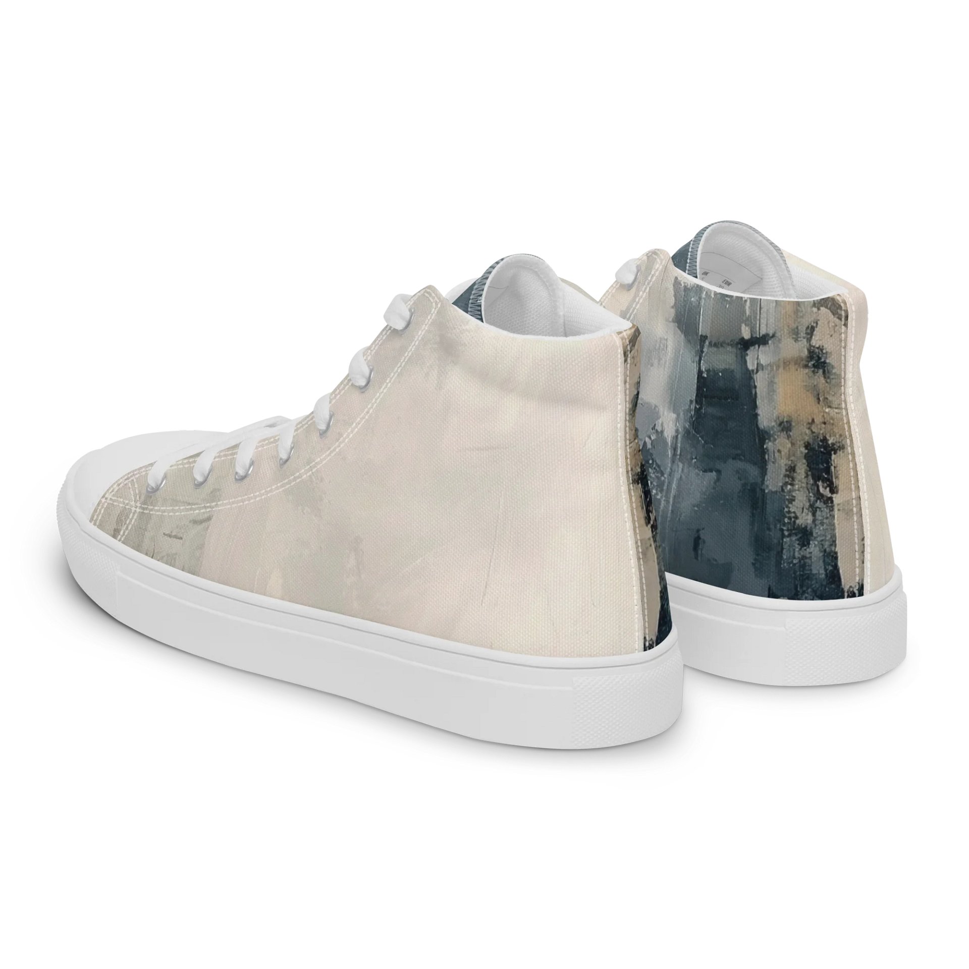 Harmonious Brushstrokes High Top Canvas Shoes product image (5)