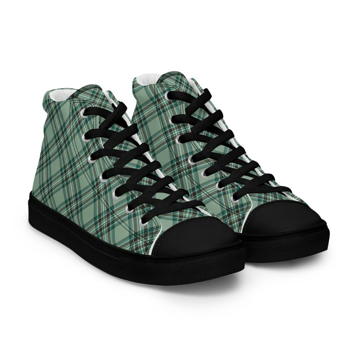 Kelly Tartan Men's High Top Shoes product image (1)