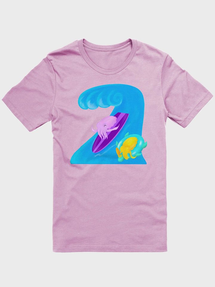 Surfing Cuttle Wave Doodle Tee product image (1)