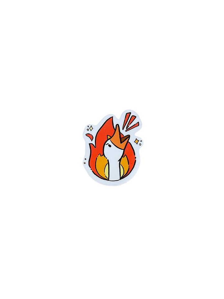 Goose Flames Sticker product image (1)