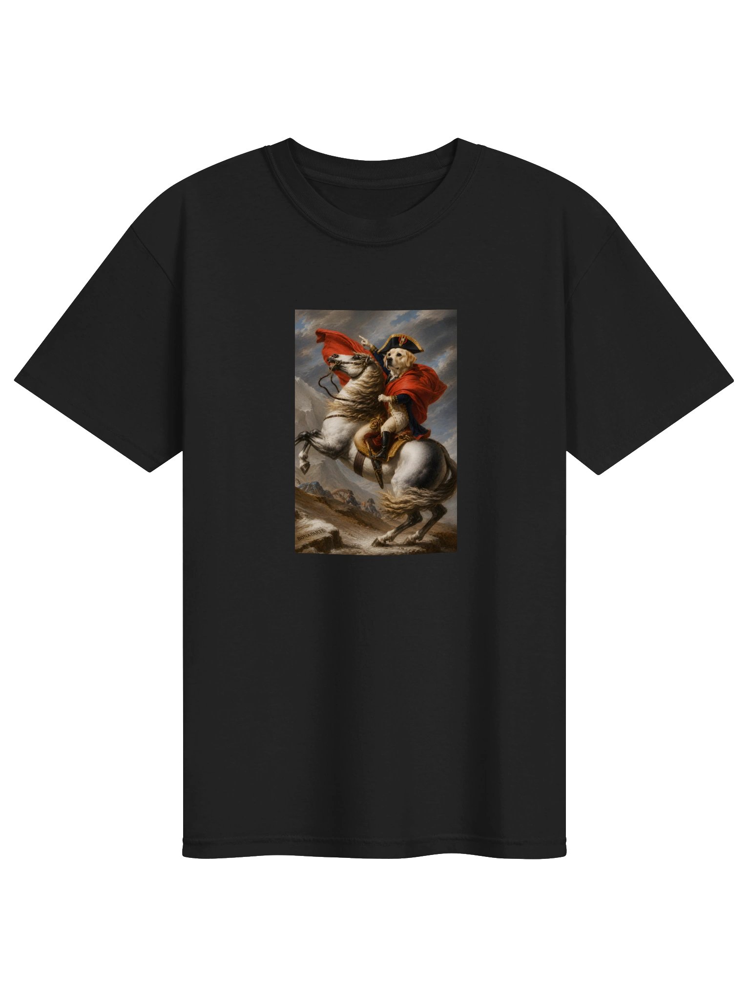 Labrador Retriever Napoleon Crossing the Alps T-Shirt product image (1)