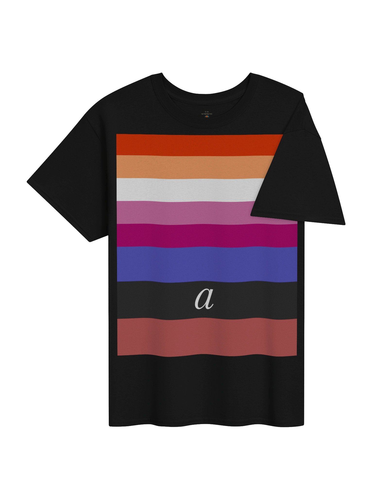 Lesbian Ambiamorous Flag Graphic Tee product image (4)