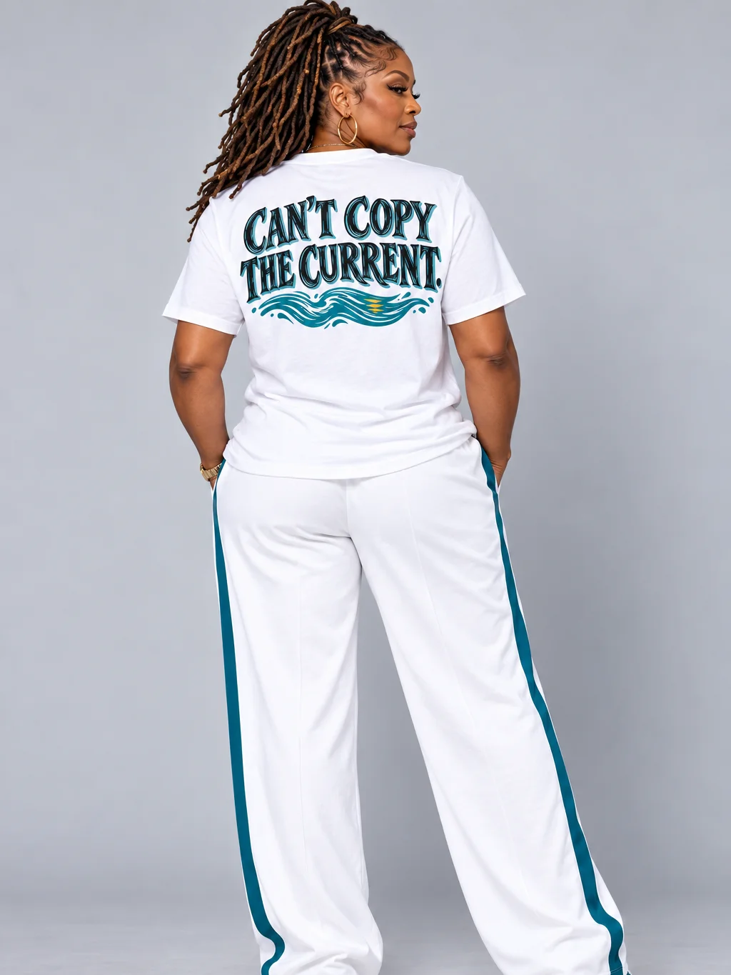 904 River City Original — Can’t Copy the Current White T-Shirt product image (5)