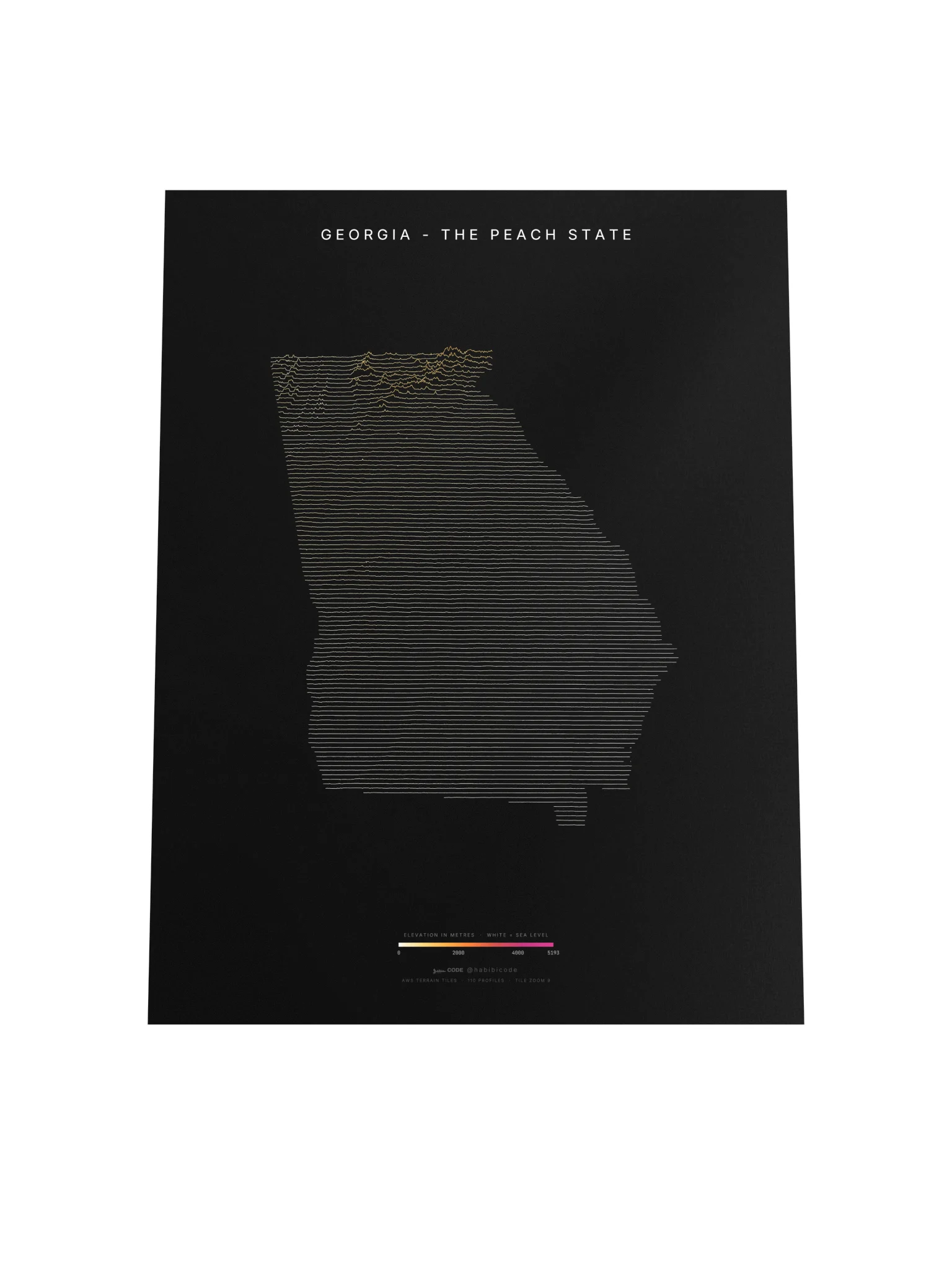 Ridgeline Poster - Georgia (US) product image (4)