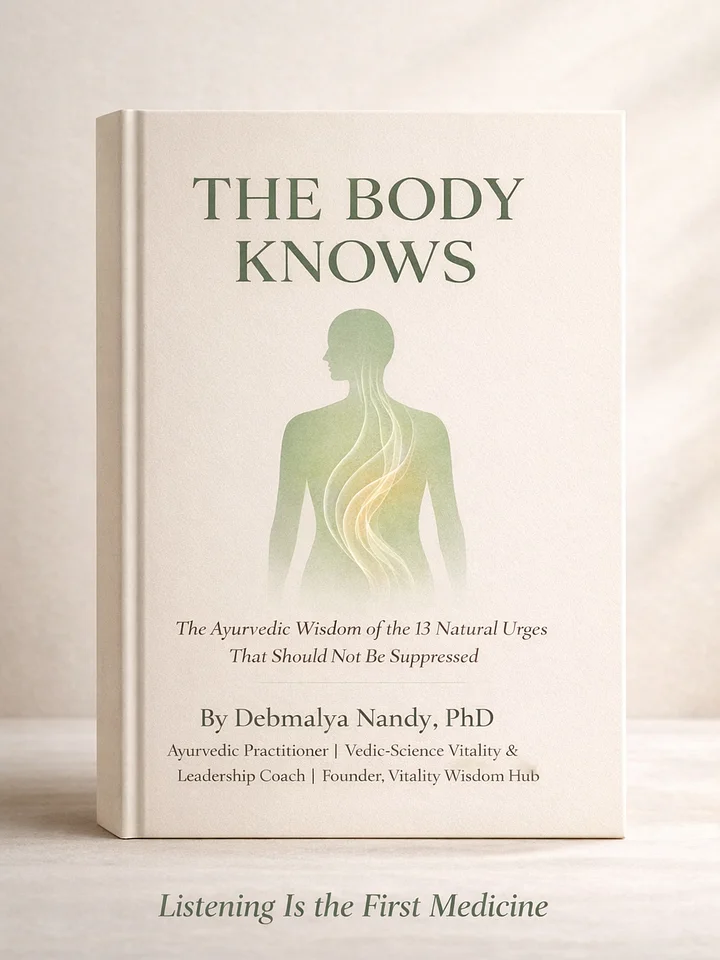 The Wisdom of Natural Urges An Ayurvedic Guide to Listening to the Body by Debmalya Nandy, PhD product image (1)