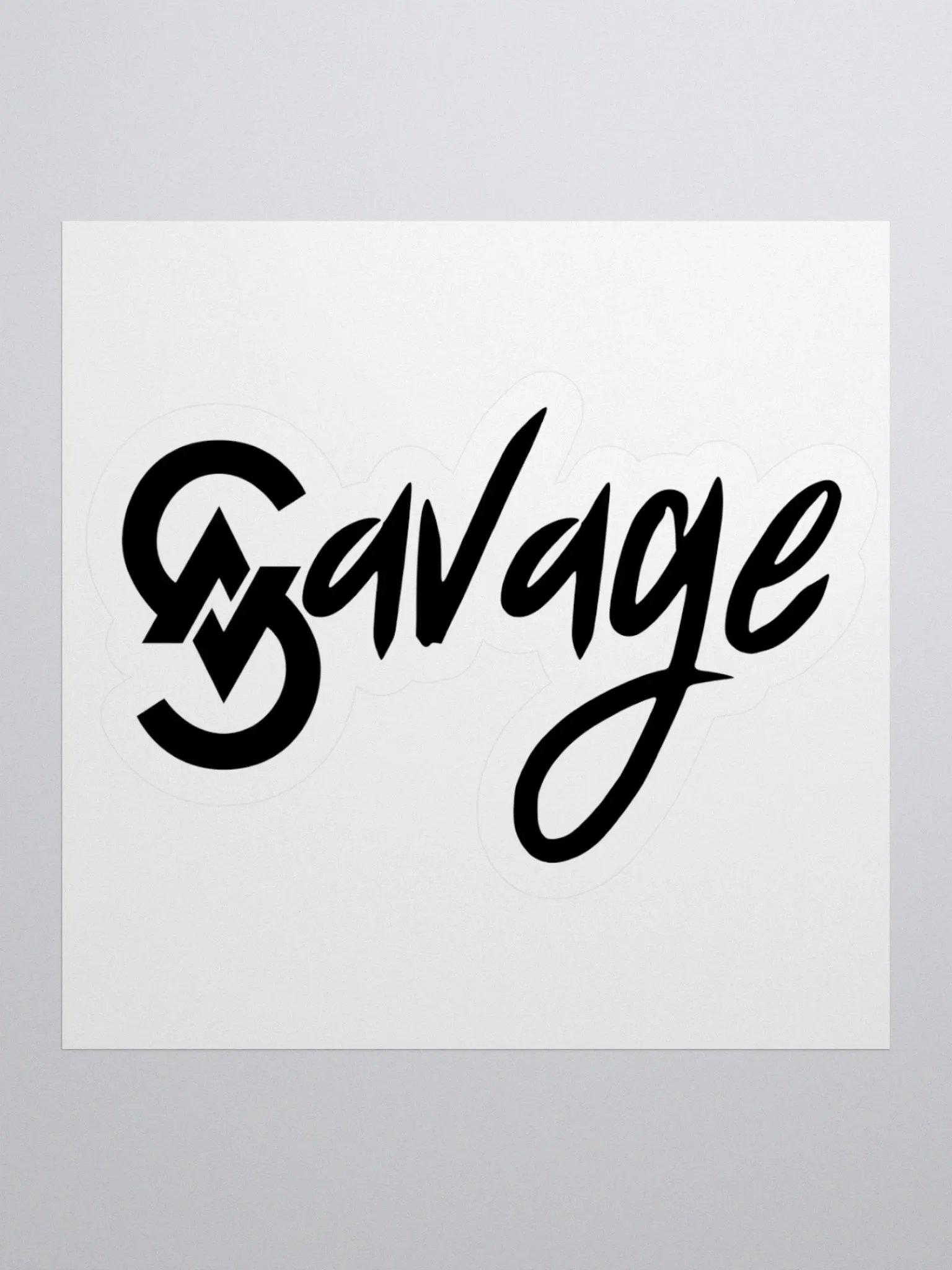 Savage Logo Sticker (Black) product image (1)