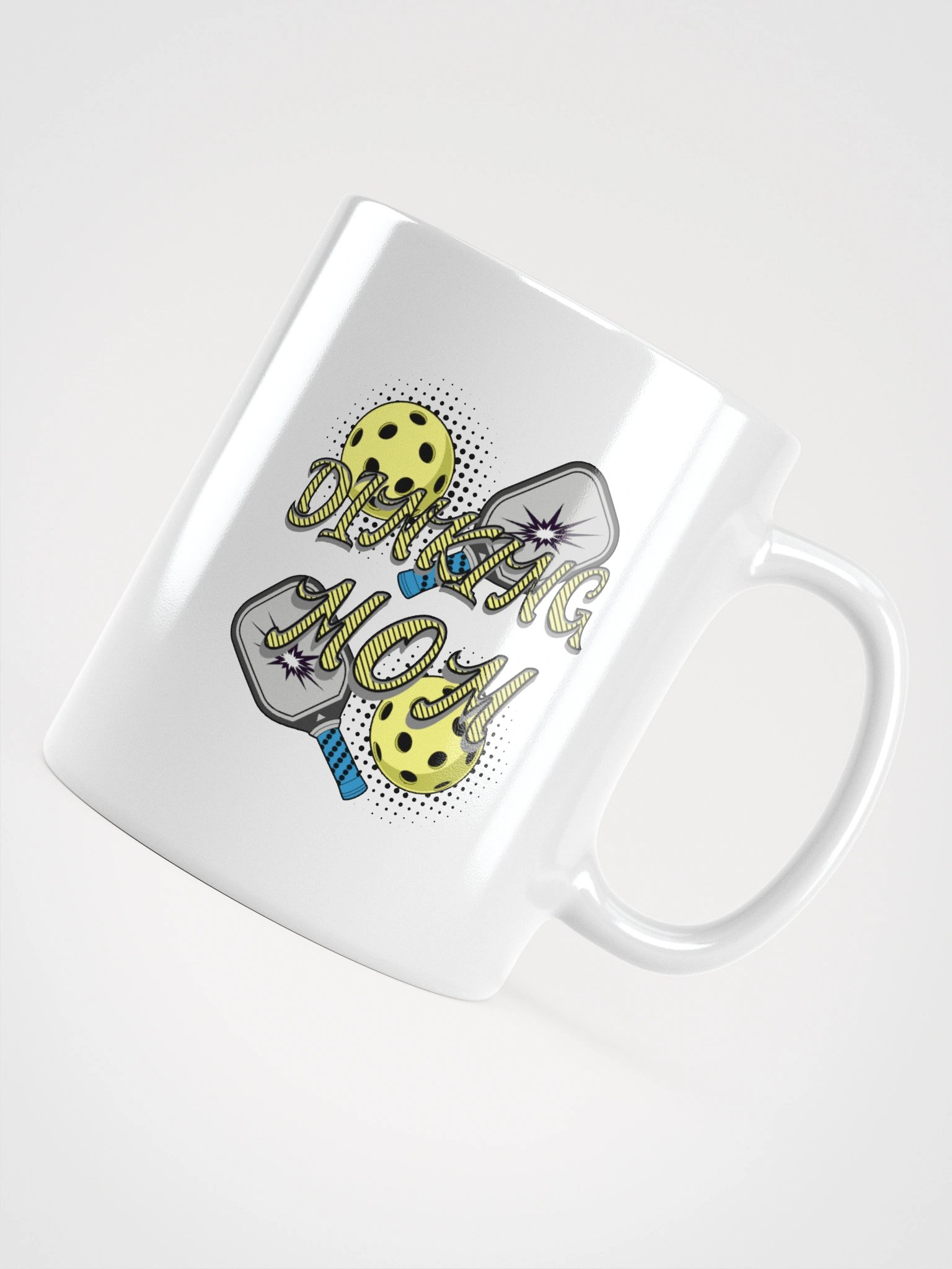 Dinking Mom Pickleball Comic Style Paddle Mug product image (2)