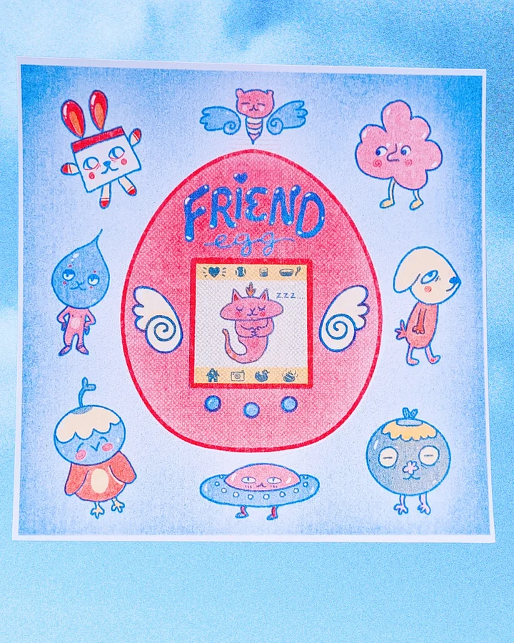 Friend Egg Riso Print product image (1)