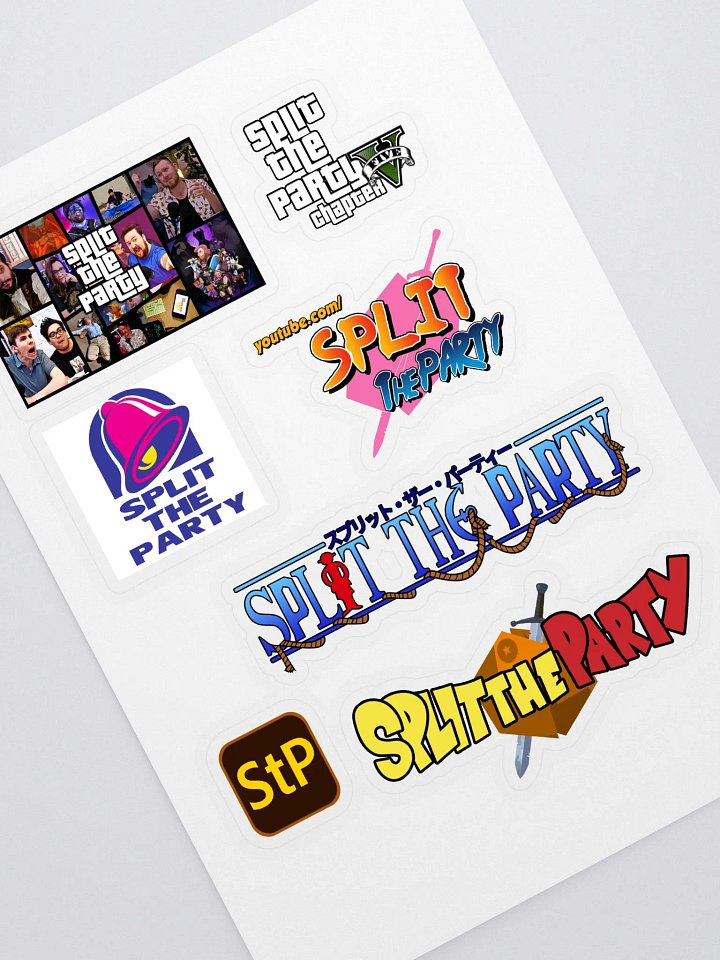 Copy of Variety Pack Parody Logos - Kiss Cut Sticker Sheet product image (1)