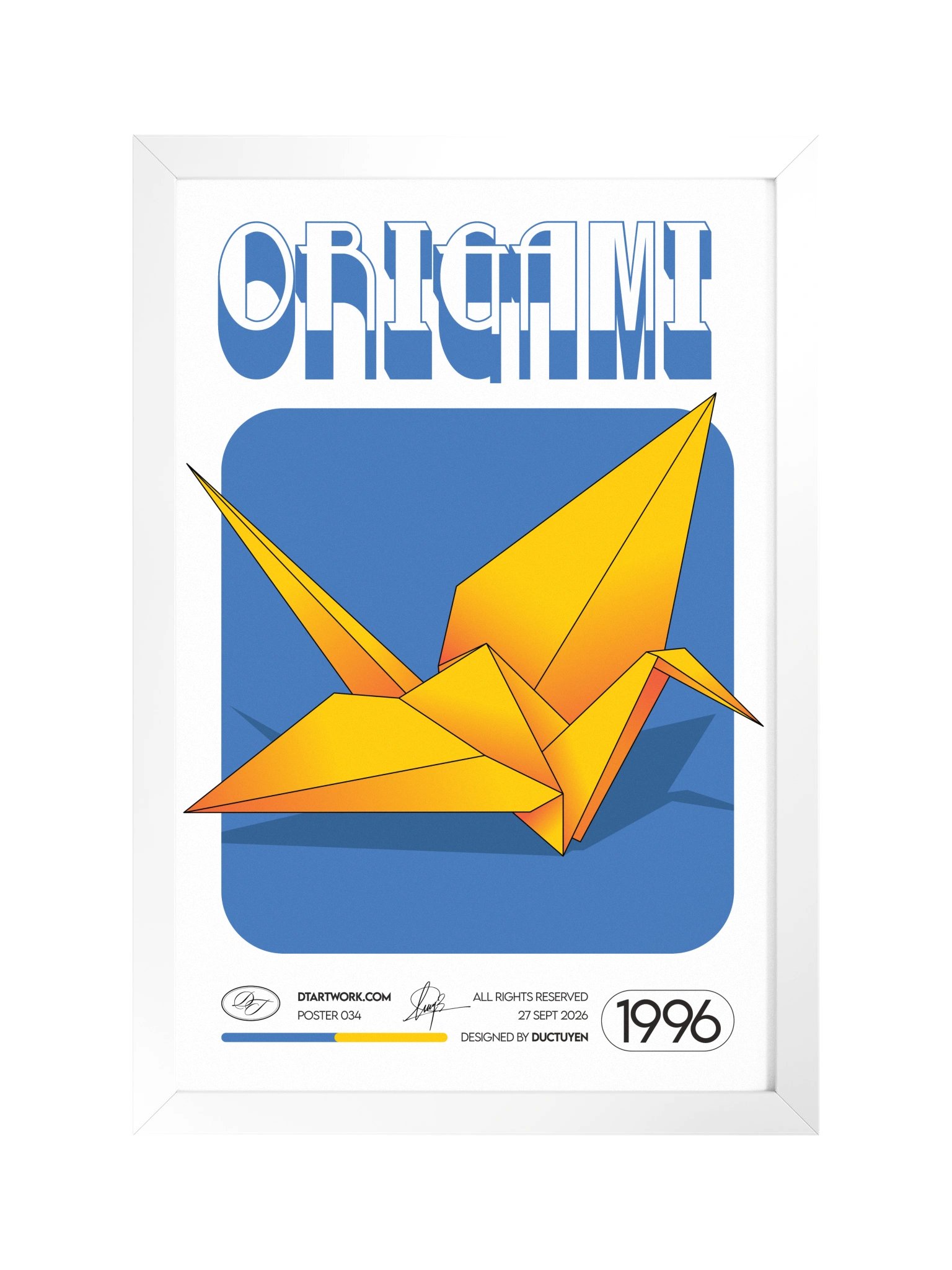 "ORIGAMI" Framed Poster product image (100)