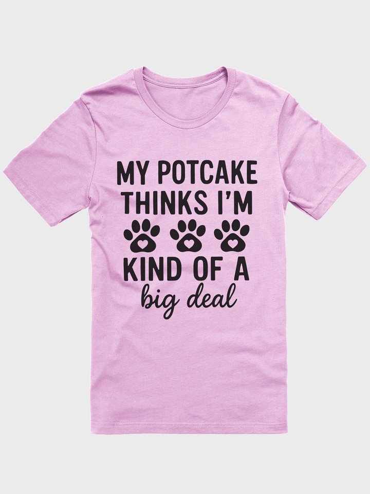 "My Potcake Thinks I'm a Big Deal" Dog T-Shirt - Funny Potcake Parent Tee product image (1)