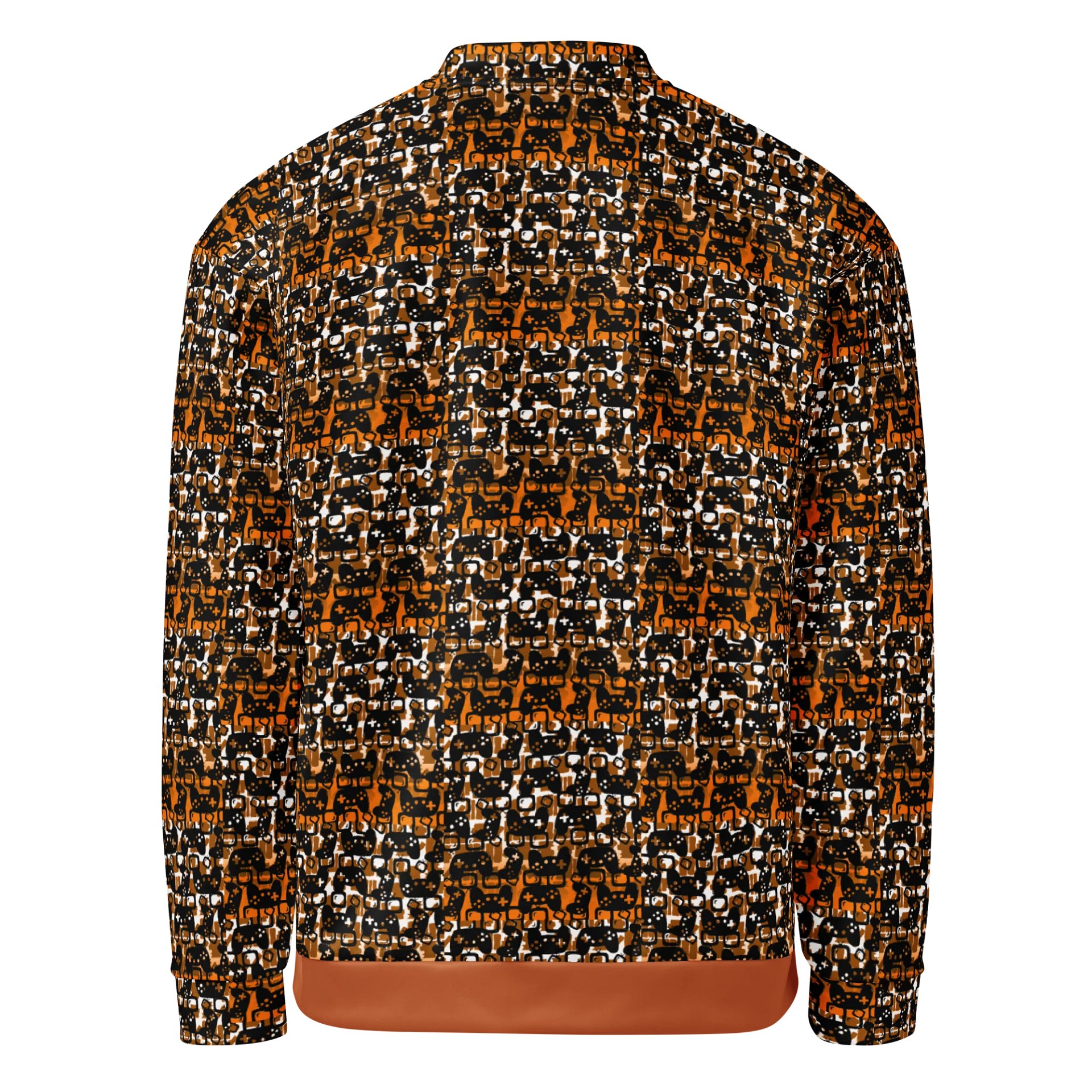 Story Lover Unisex Bomber Jacket (Orange and Black) product image (3)