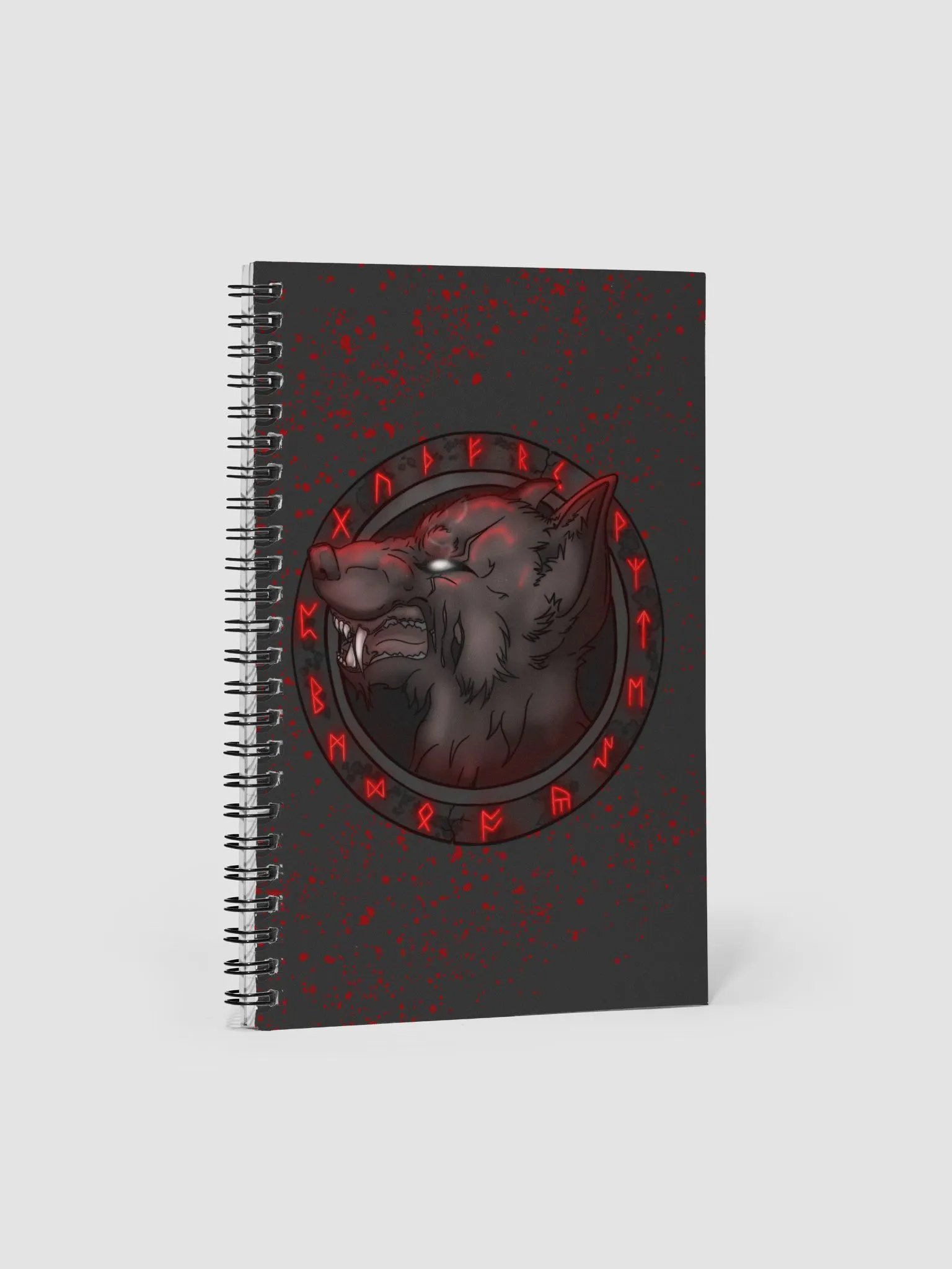 Runic Wolf Notebook product image (1)