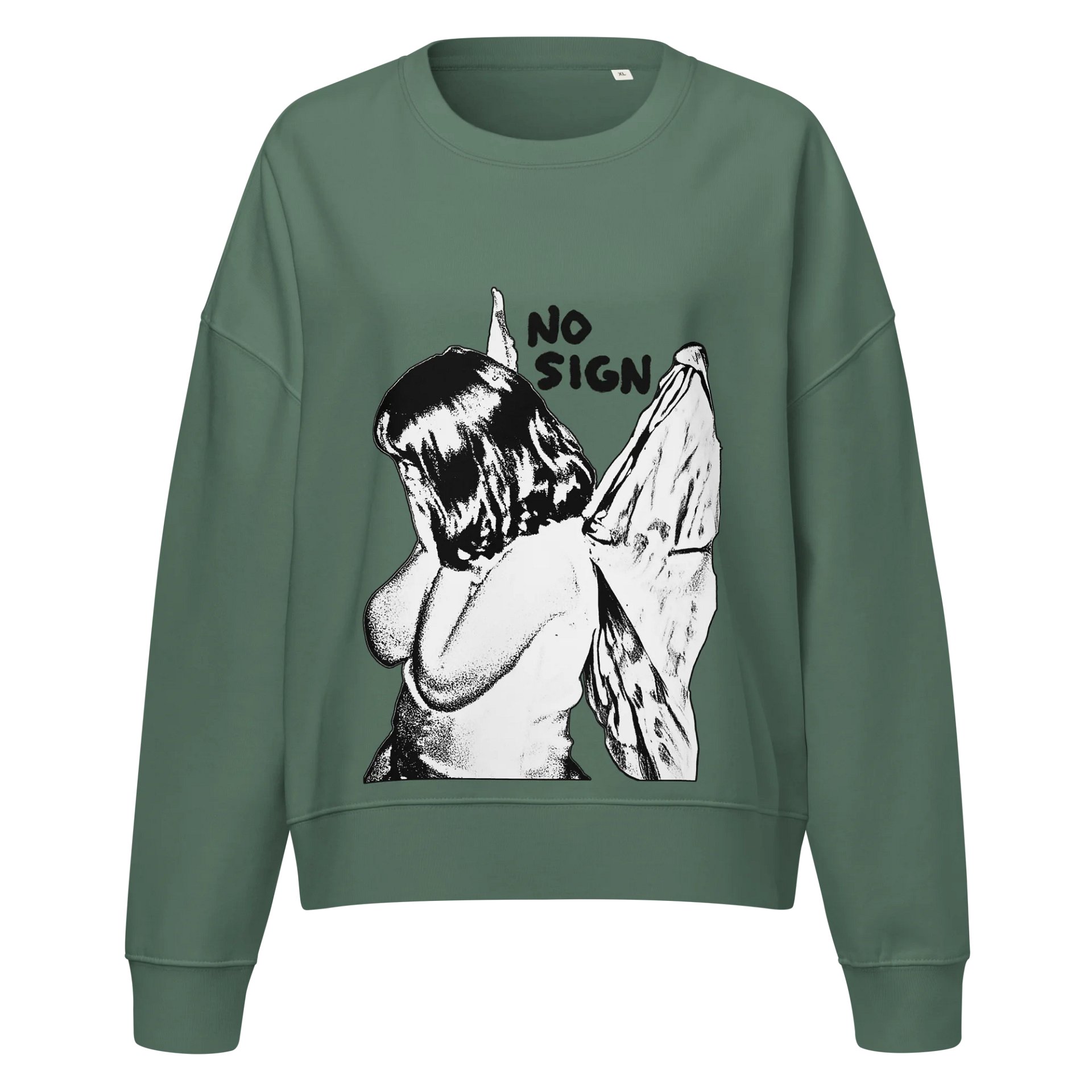 "NO SIGN" women's boxy crewneck product image (10)