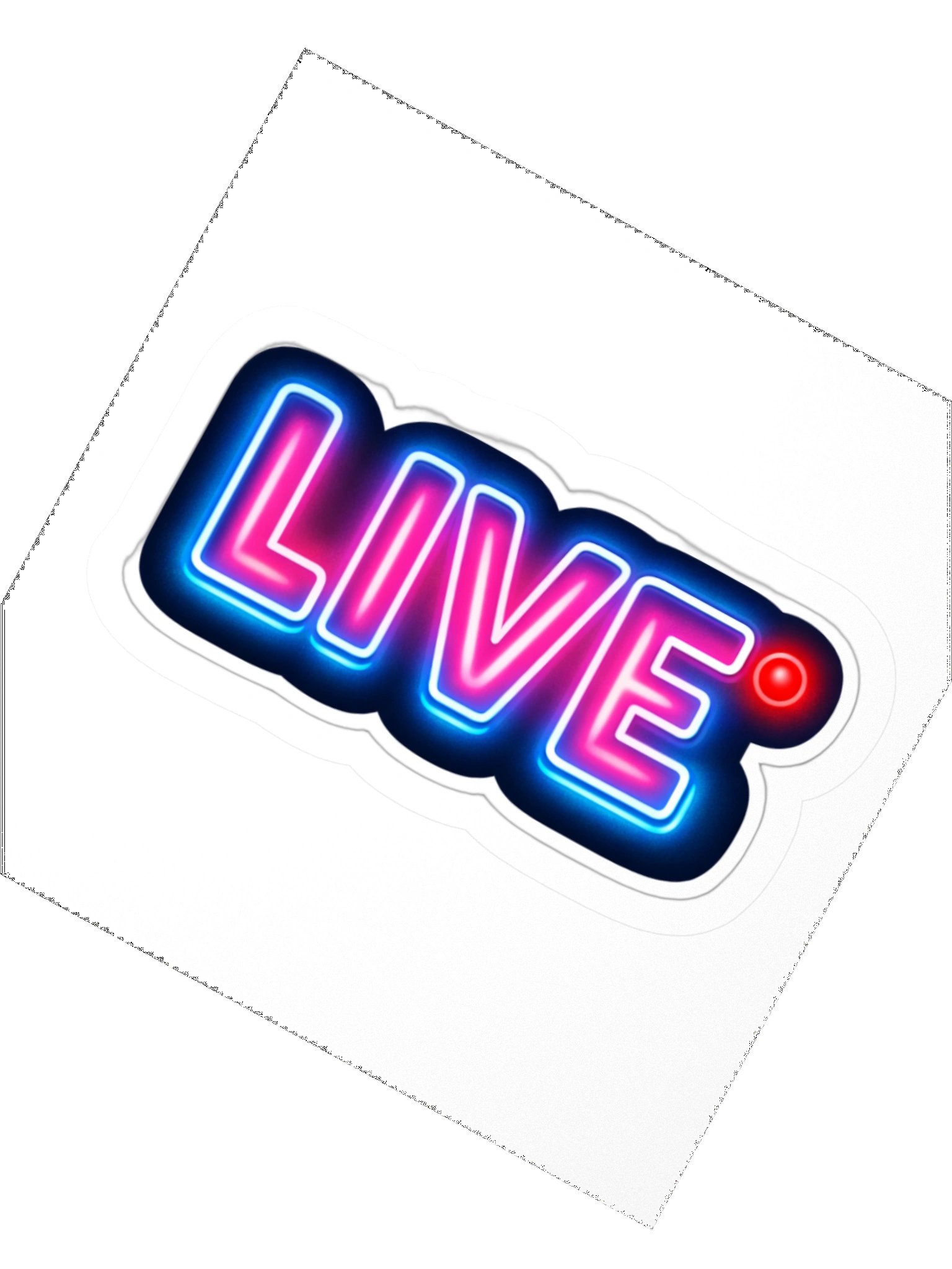 Neon LIVE Kiss Cut Sticker product image (2)