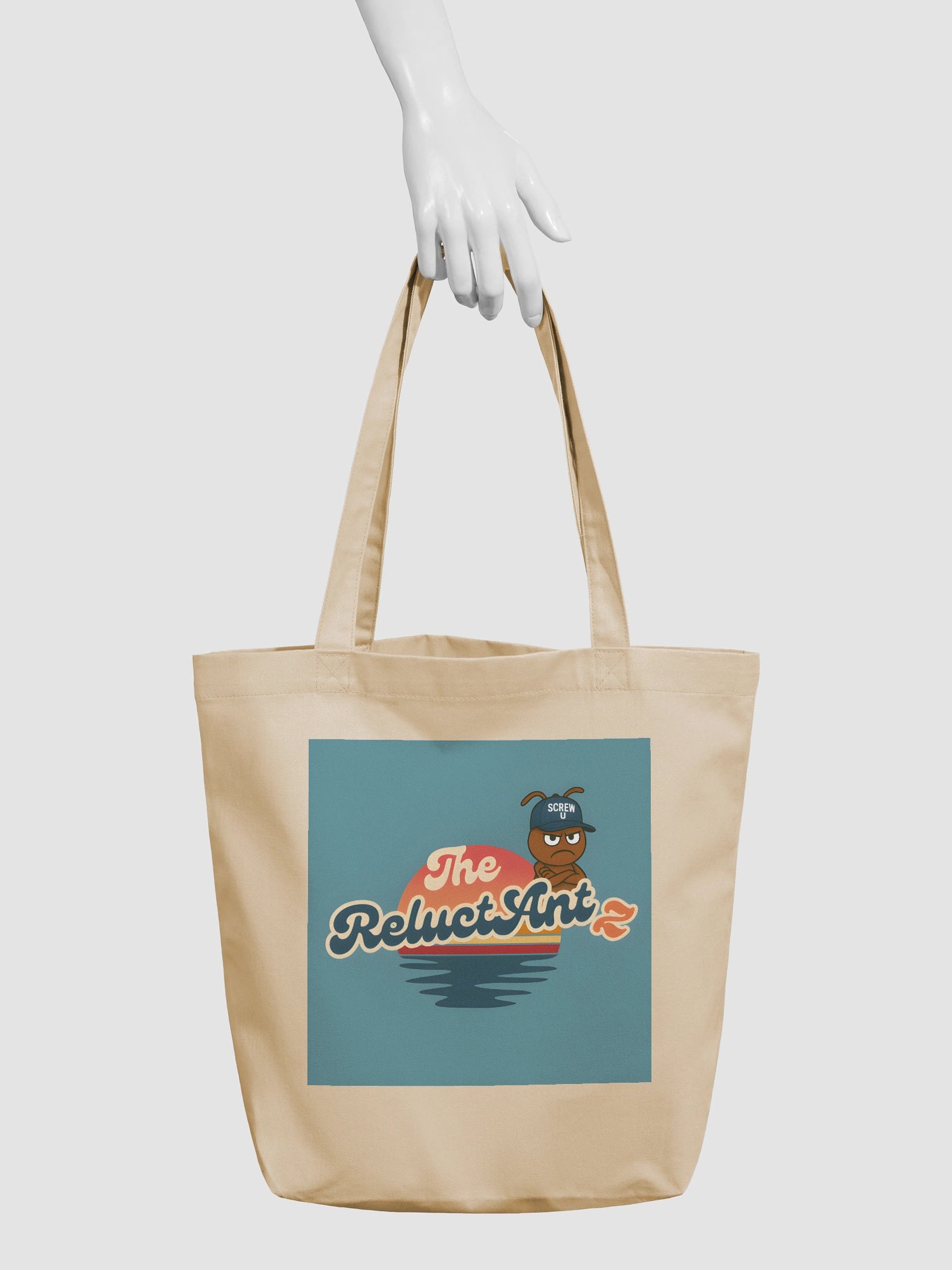 Screw U Tote by The ReluctAntz – Silver Mist product image (3)