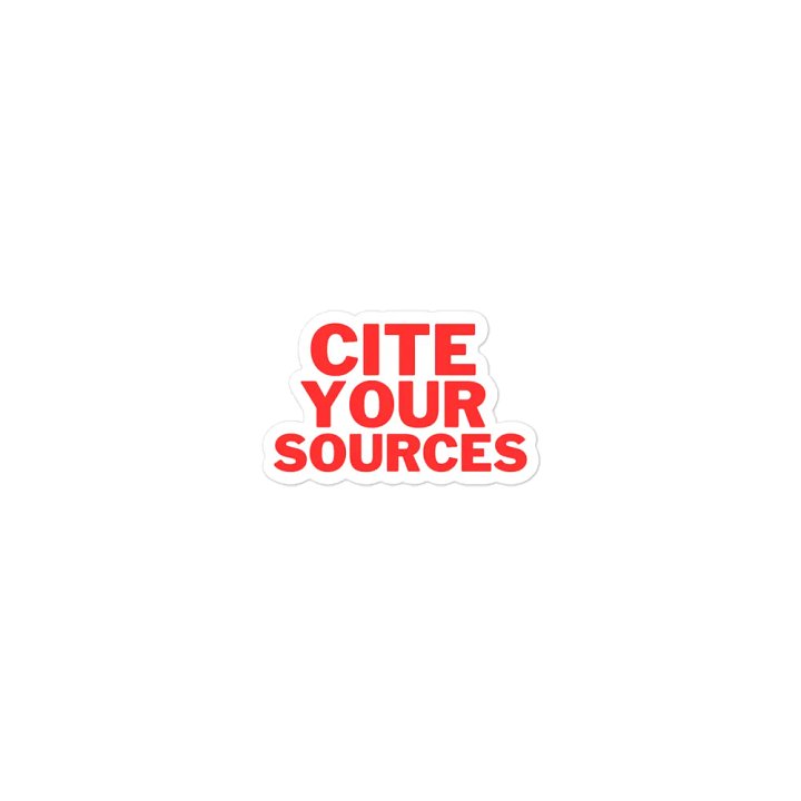 CITE YOUR SOURCES MAGNET product image (1)