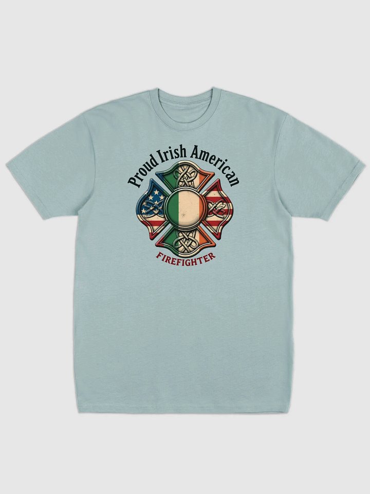 Proud Irish American Firefighter Emblem Tee product image (2)