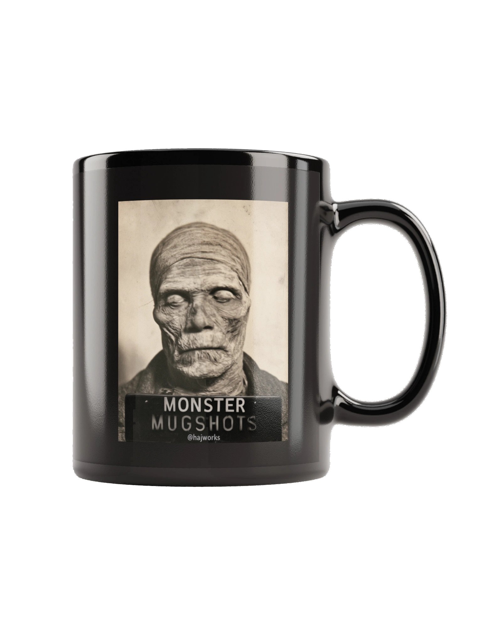 Monster Mugshots No. 004 - Black Ceramic Mug product image (3)