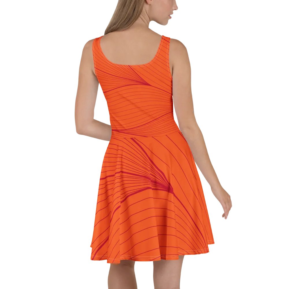 Flame Flow All-Over Skater Dress product image (4)