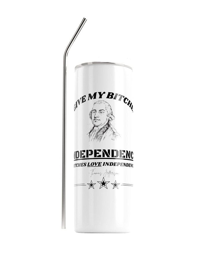 Give Em Independence White Tumbler product image (1)