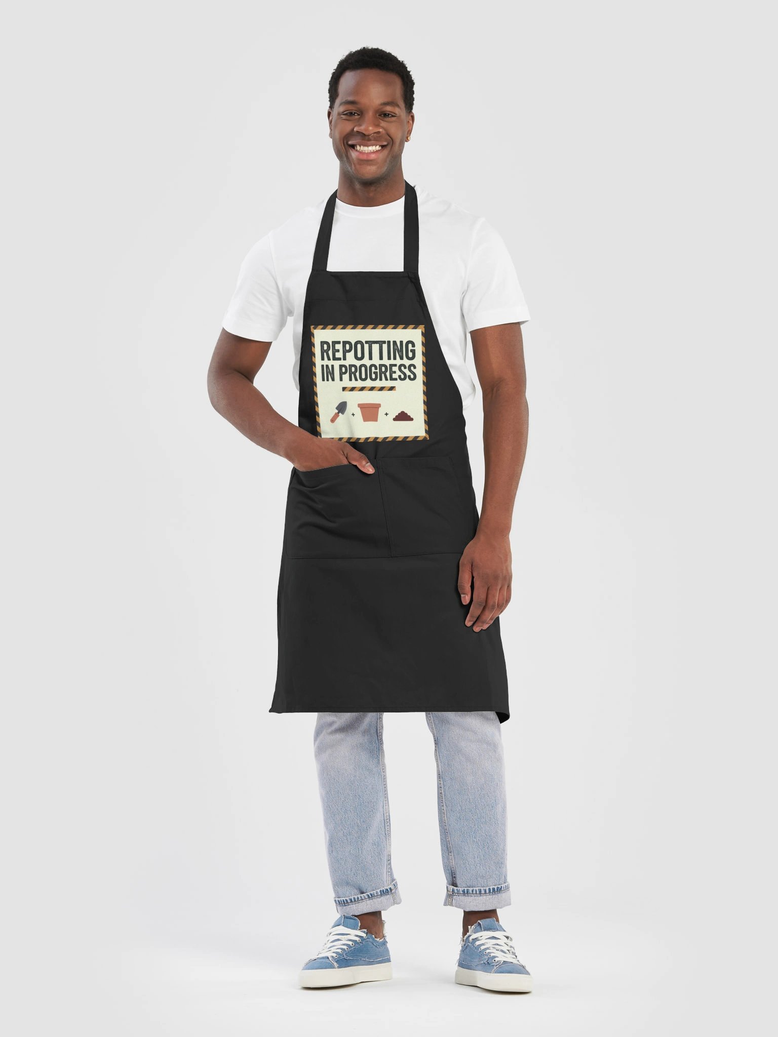 Repotting In Progress — Apron product image (1)
