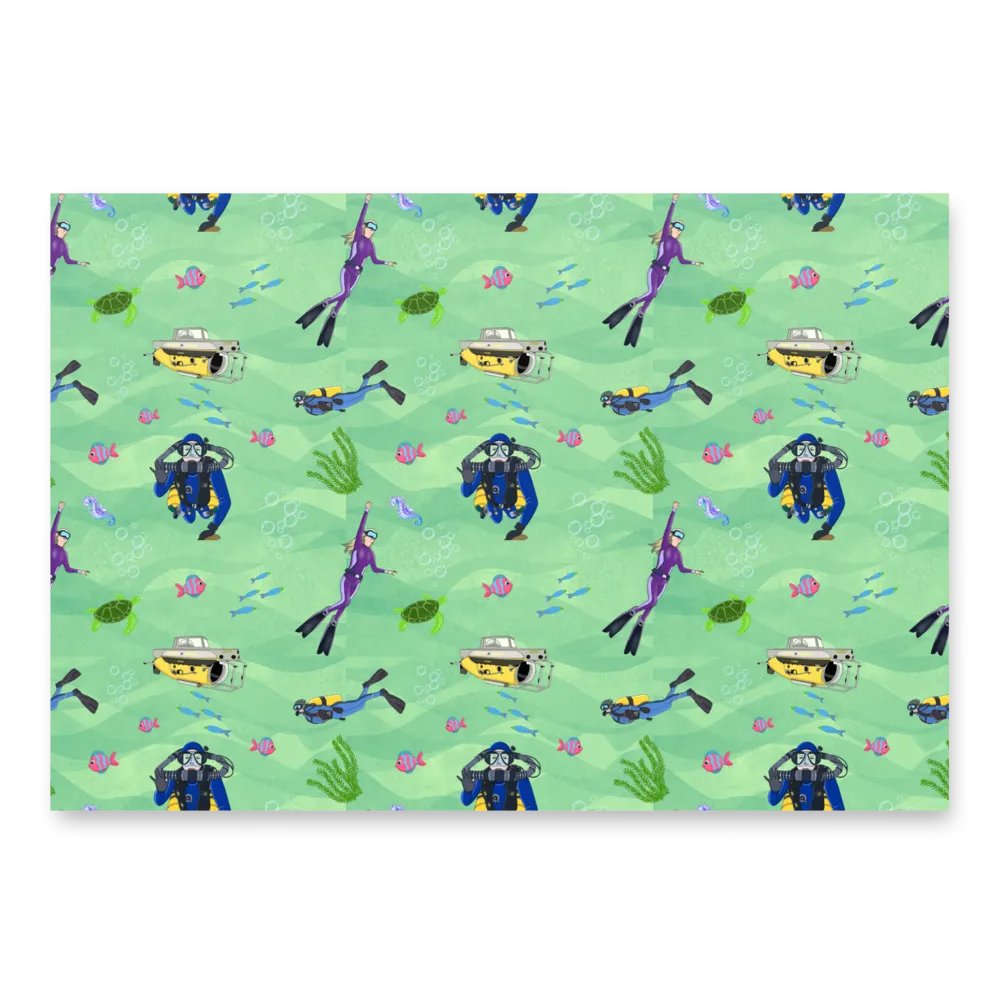 Deep Diving Wrapping Paper Set product image (3)