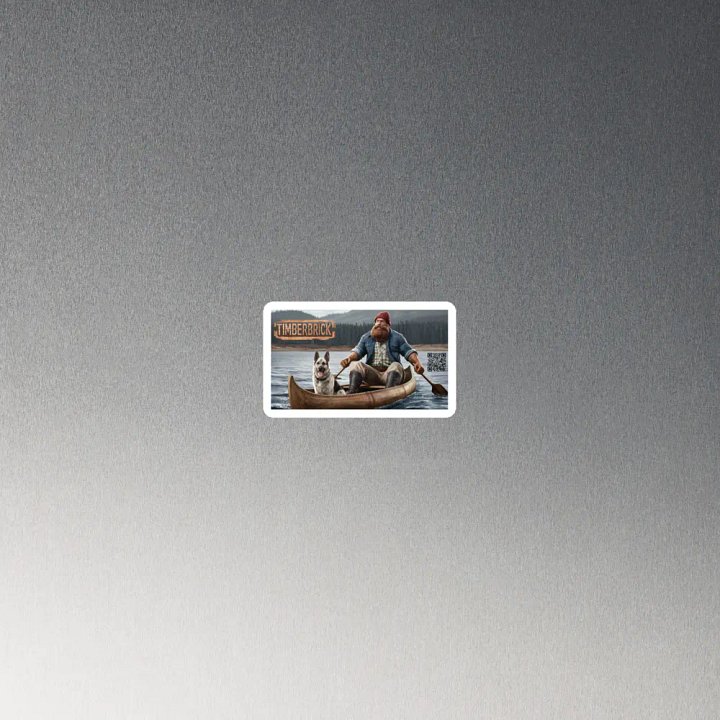 Leeloo and Timber in a Canoe Magnet product image (2)