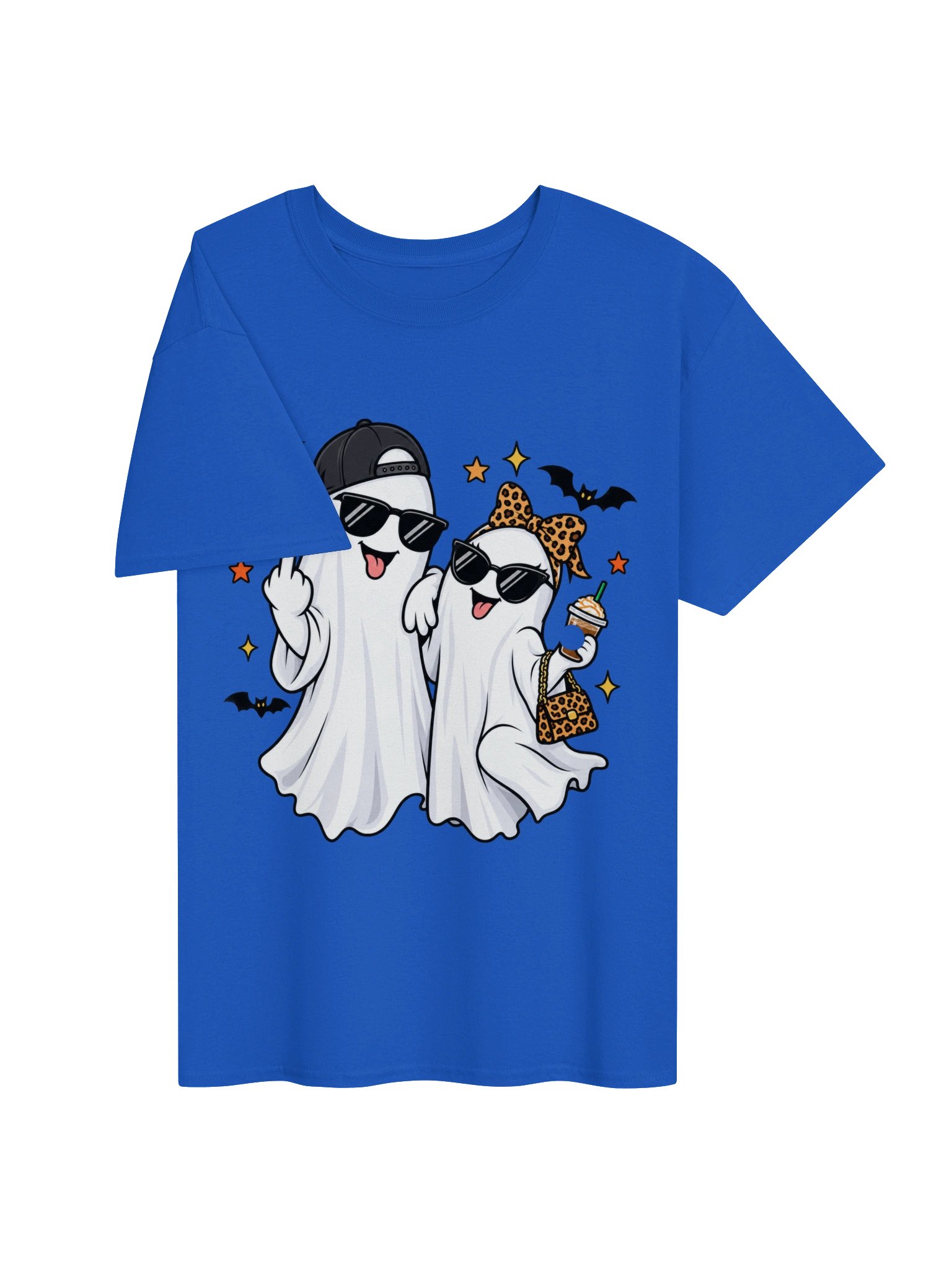 Funny Ghost Couple Halloween Graphic T-Shirt product image (27)