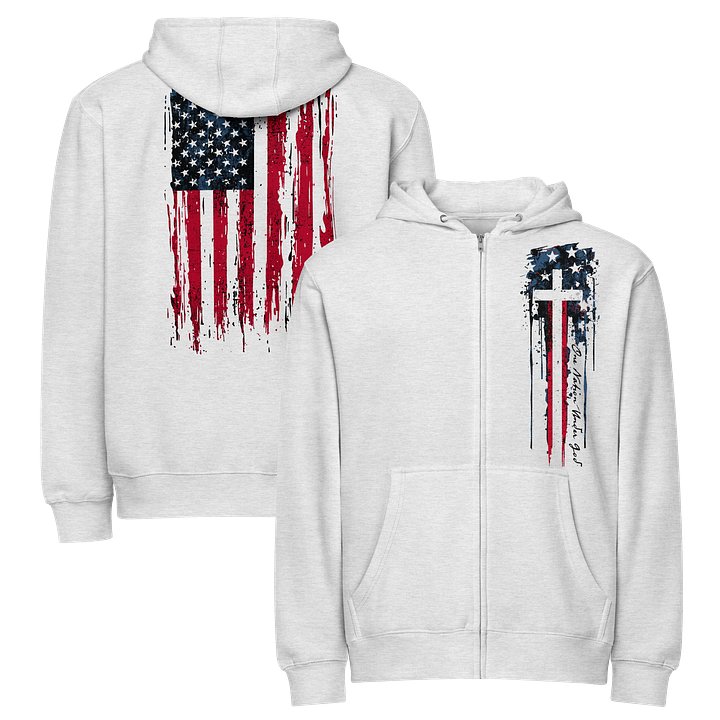 One Nation Under God Zip Hoodie product image (1)