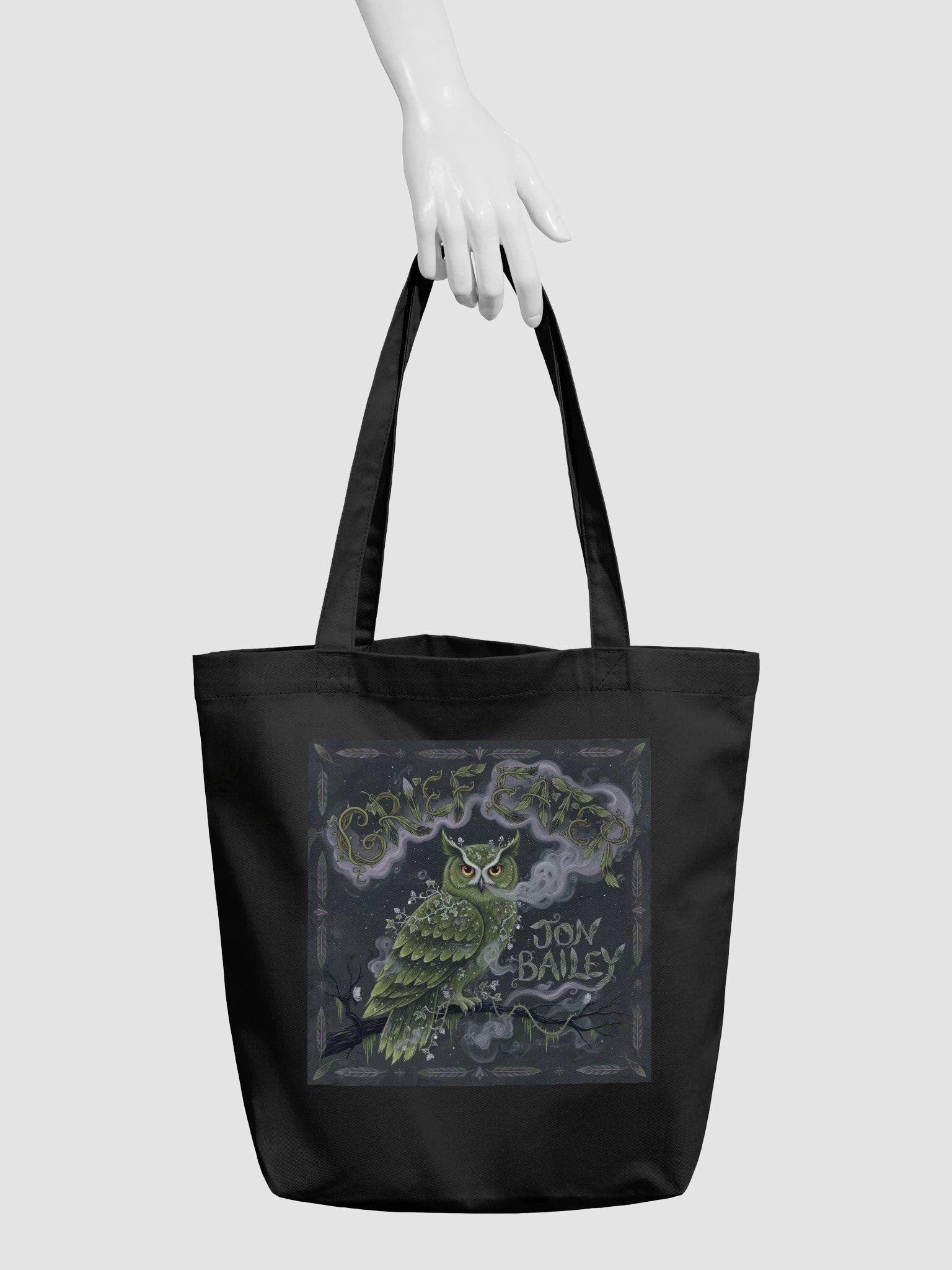 Haunted Bird Tote — Moss Owl product image (3)