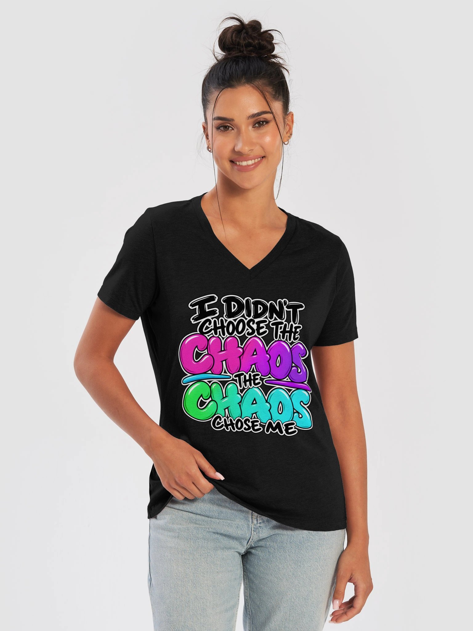 I Didn’t Choose the Chaos V-Neck Tee product image (18)