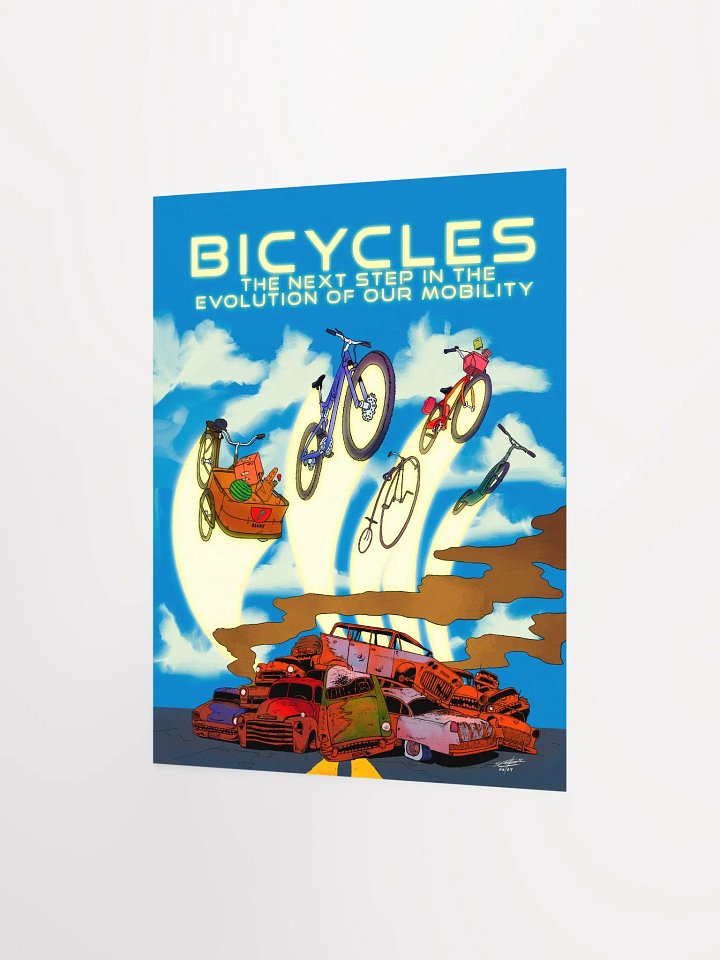 BICYCLES & THE EVOLUTION OF MOBILITY POSTER product image (2)