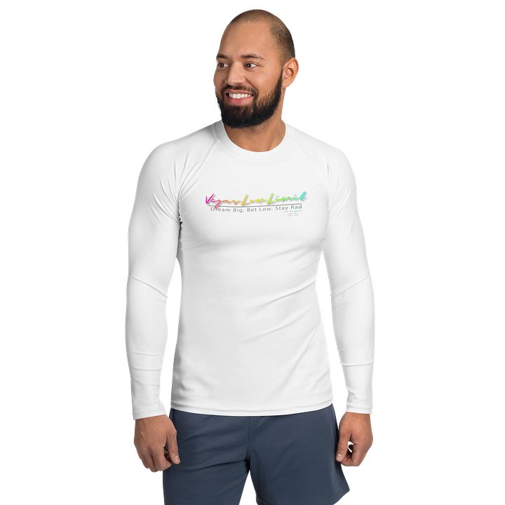 Vegas Low Limit Men's Rash Guard - White product image (1)
