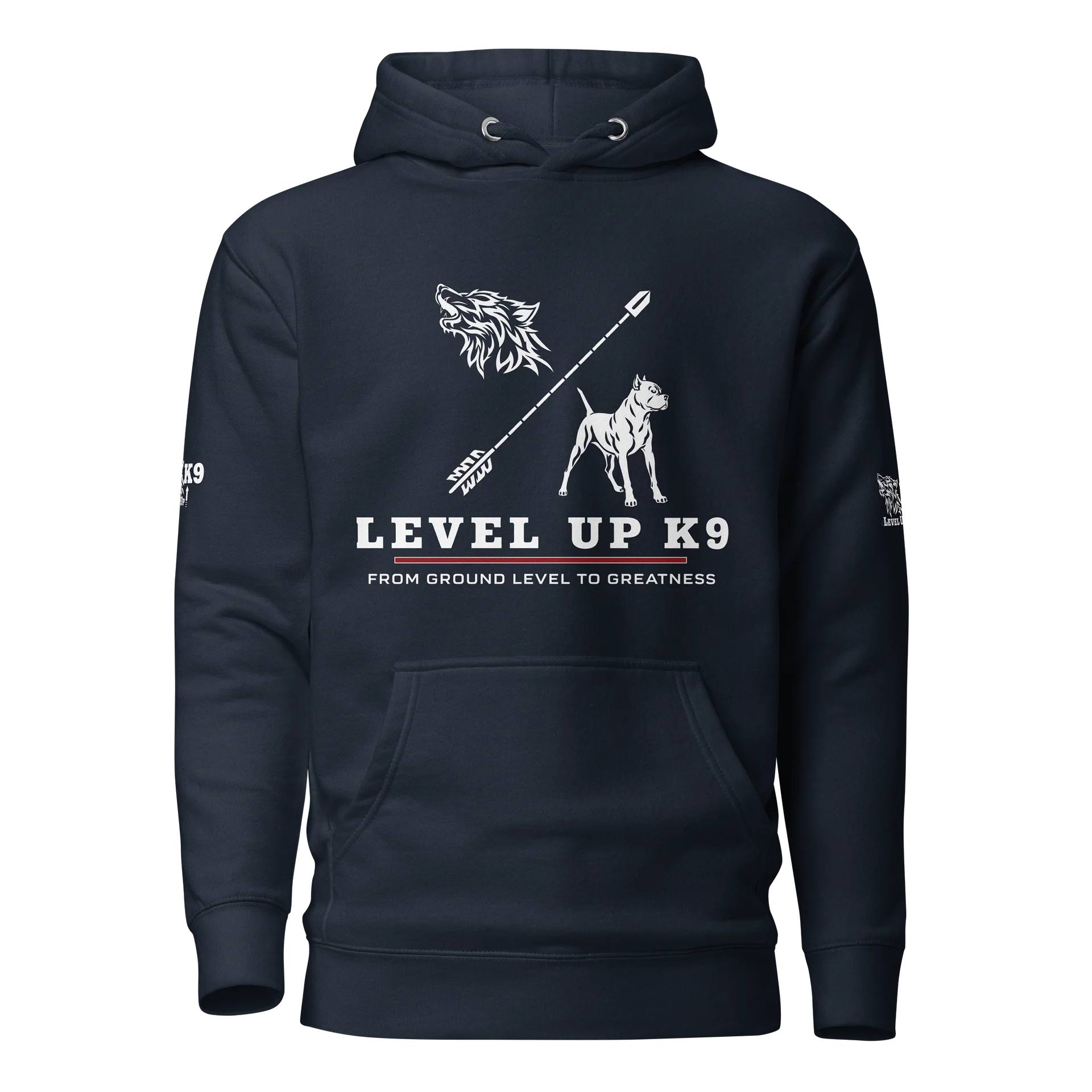 Level-UP K9 Standard Hoodie ( navy ) product image (1)