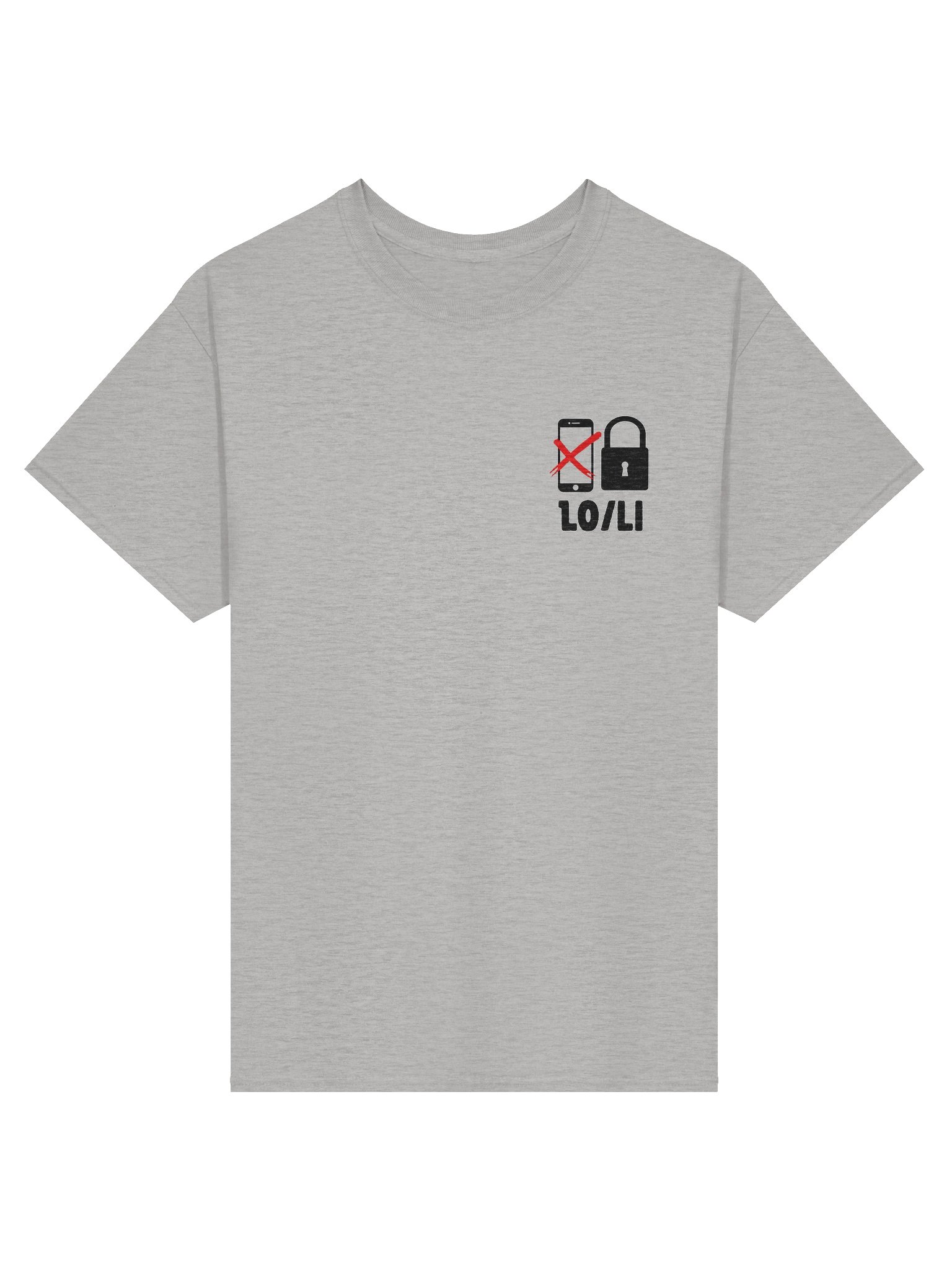 Log Off Lock In T Shirt Black Letters product image (2)