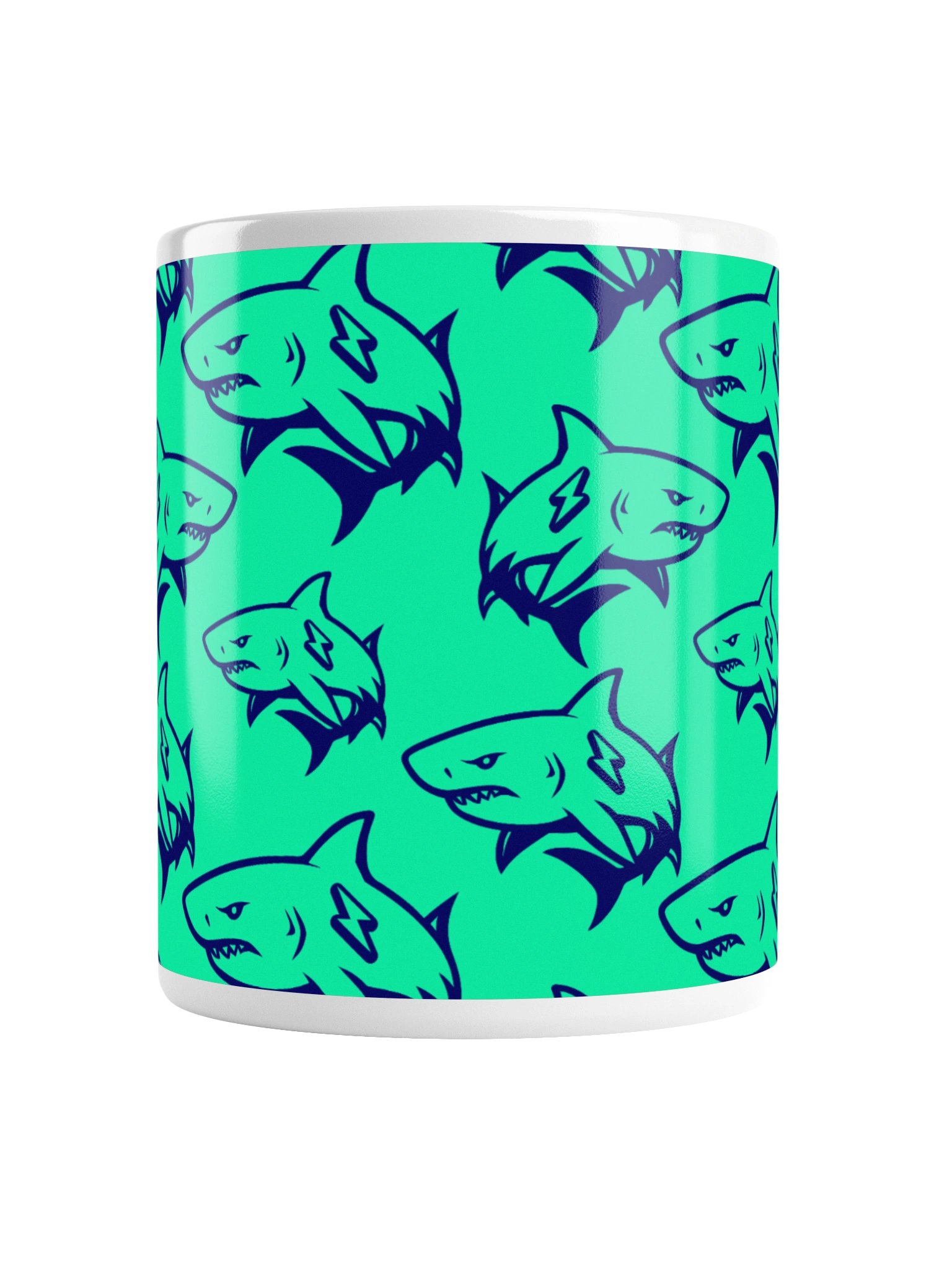 Giant Shark Pattern Mug Green product image (2)