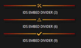 Fire Drill Embed Divider Bars product image (2)