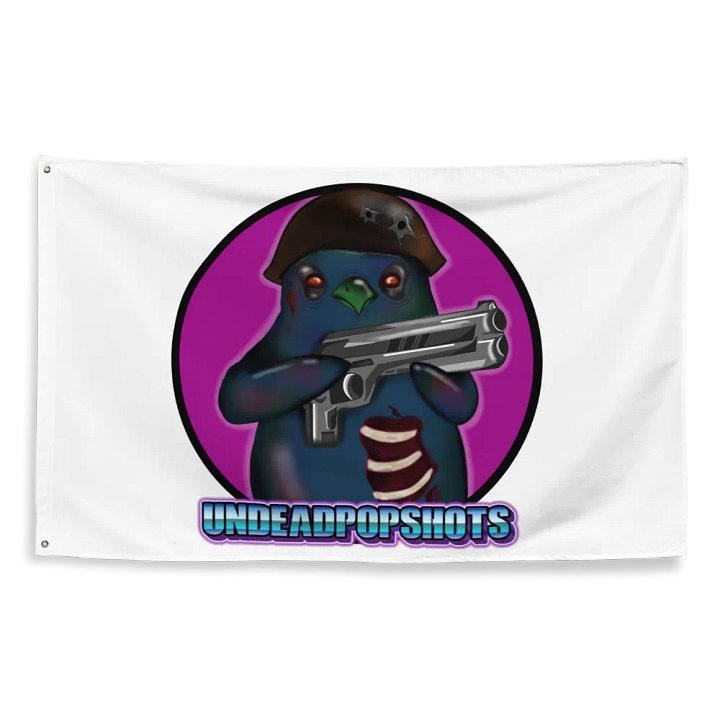 UndeadPopShots Penguin Flag Logo Color Dark Pink product image (2)