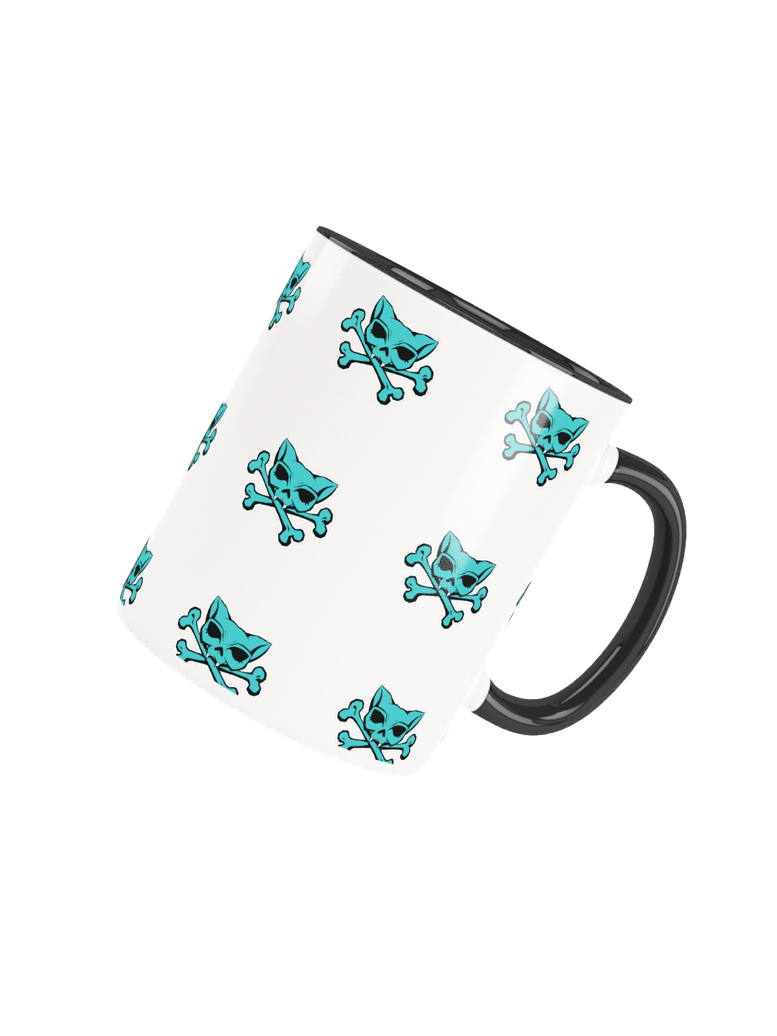 Turquoise Kat Skull Colorful Mug product image (14)