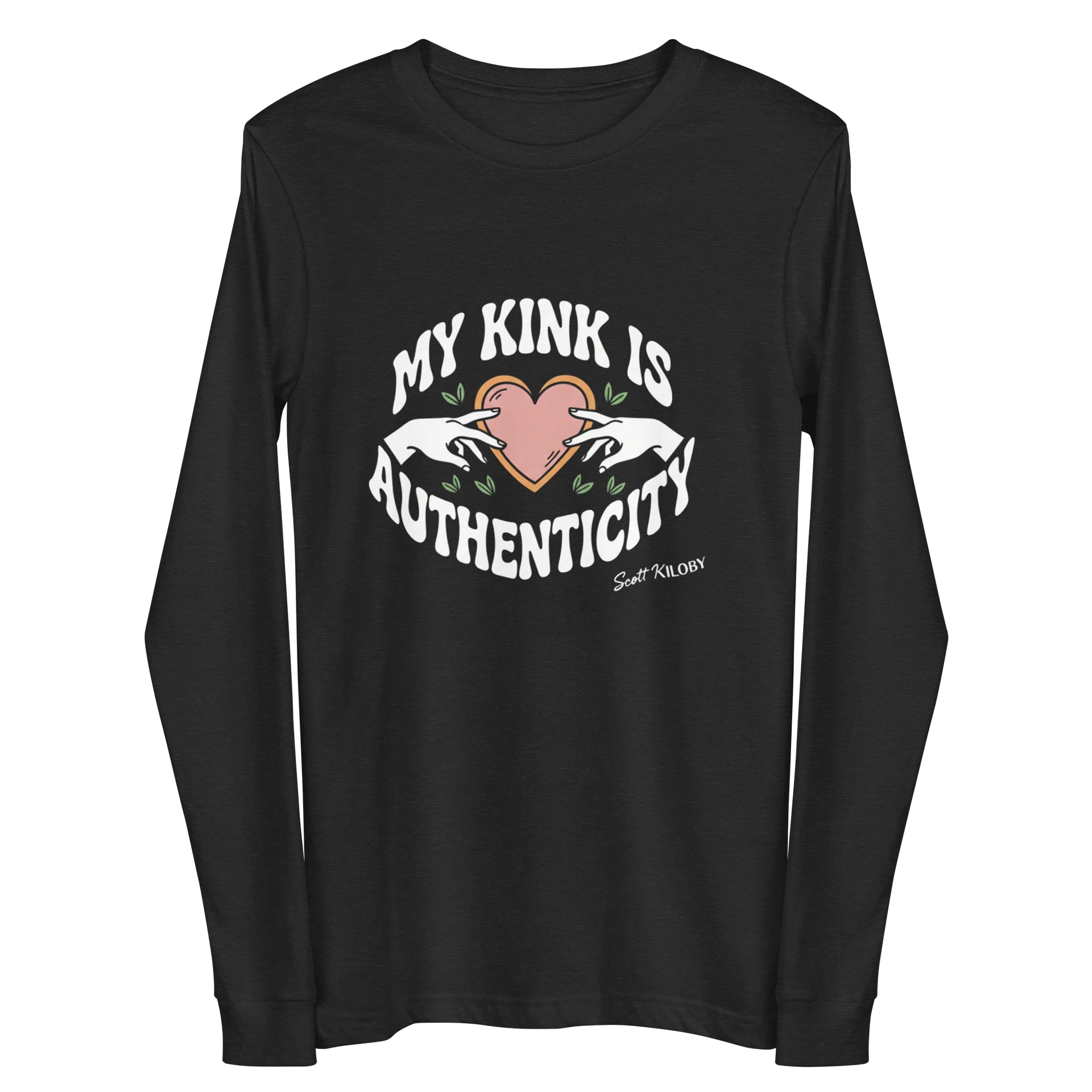 “My Kink Is Authenticity” Black Supersoft Long Sleeve T-Shirt product image (2)