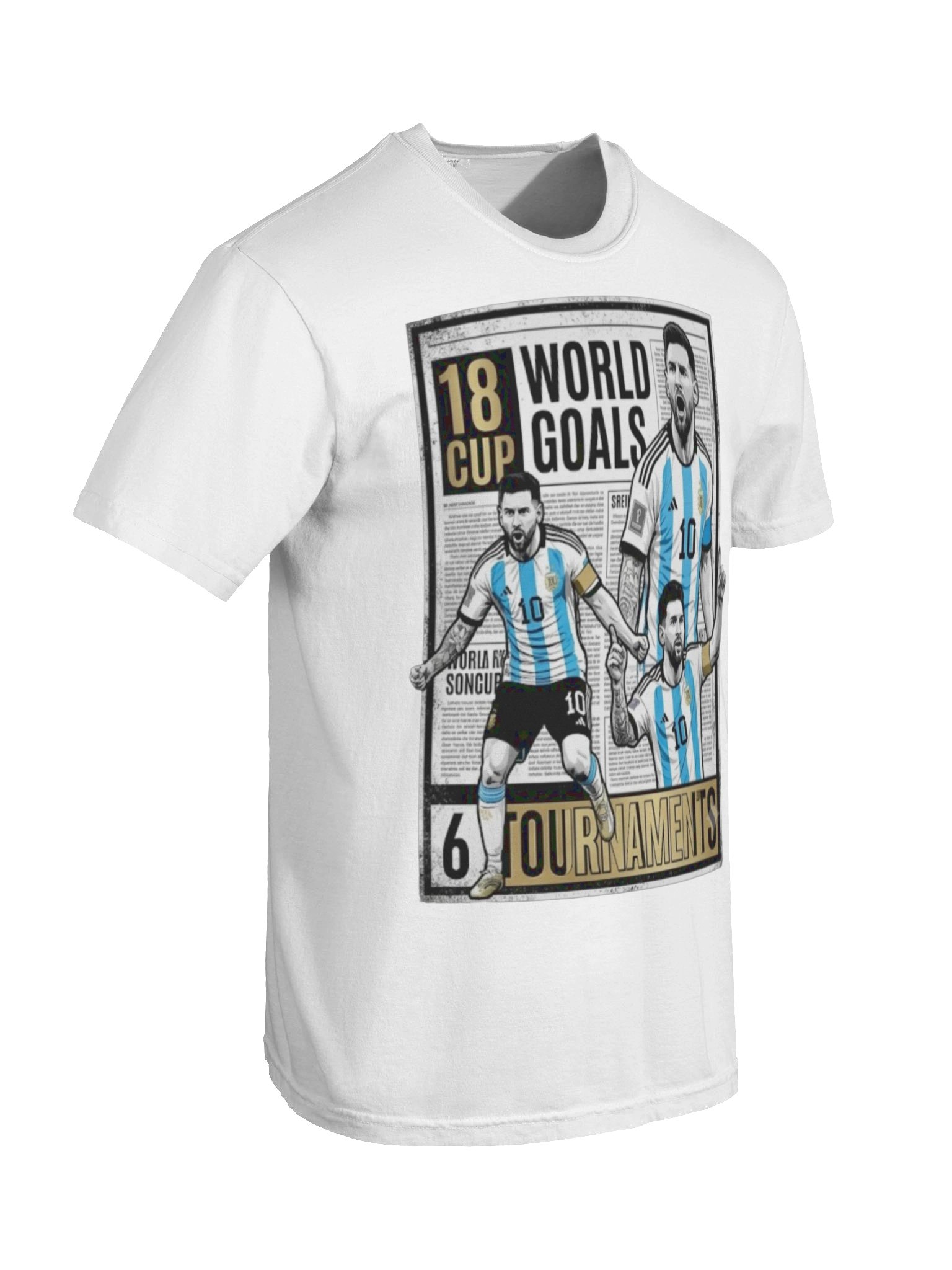 Messi 18 Goals T-Shirt - All Time World Cup Top Scorer Graphic Tee product image (71)