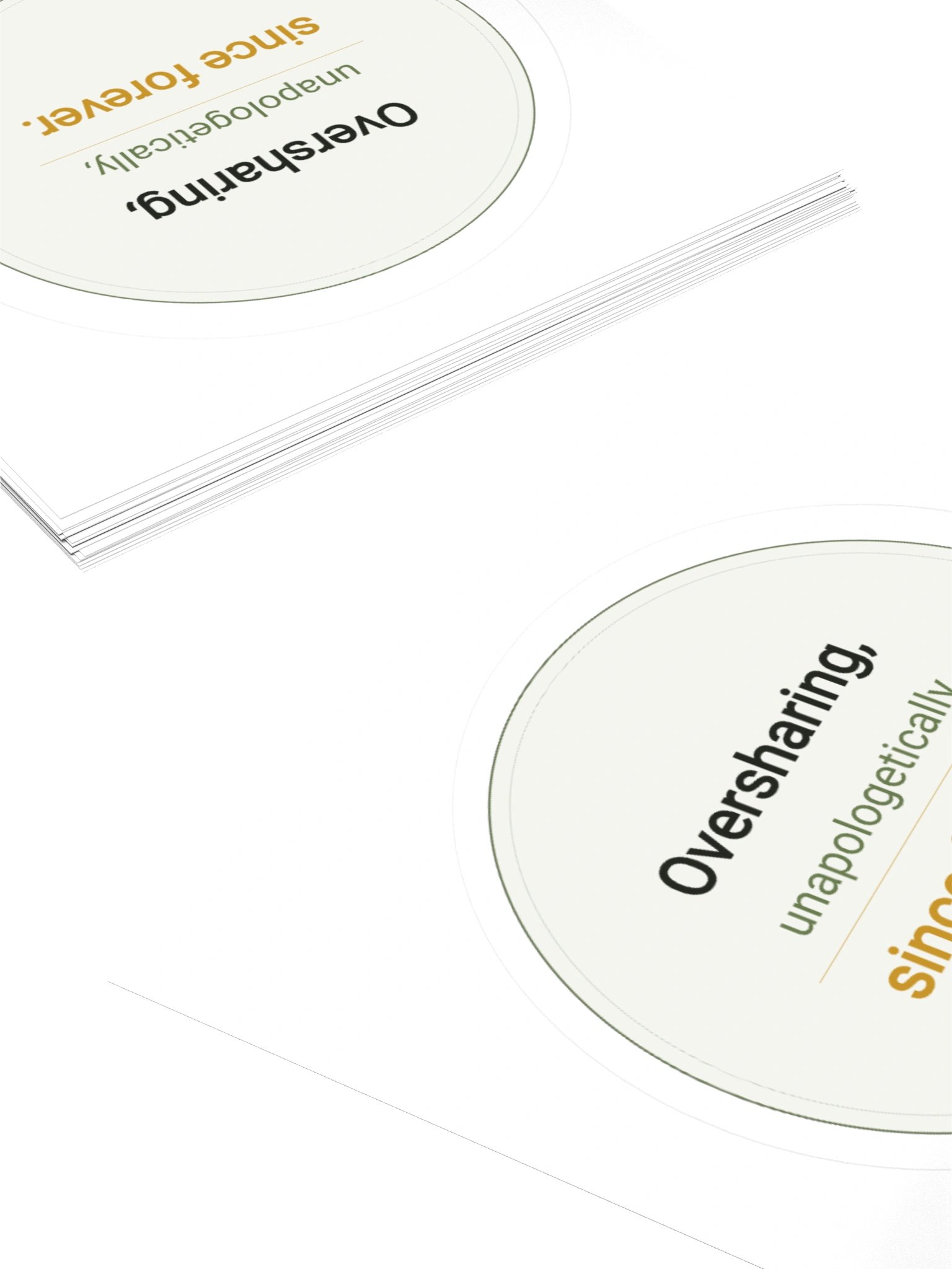 Oversharing Sticker product image (10)