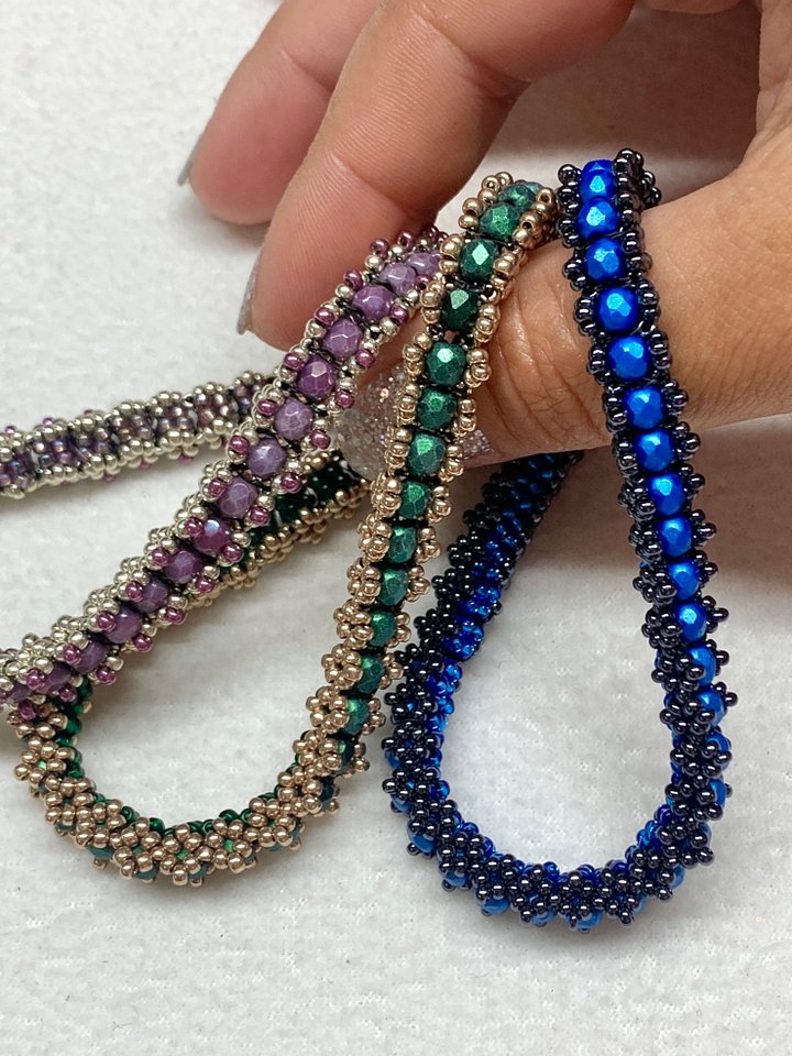 Beading Pattern - 4mm Fire-Polished Tennis Bracelet product image (2)
