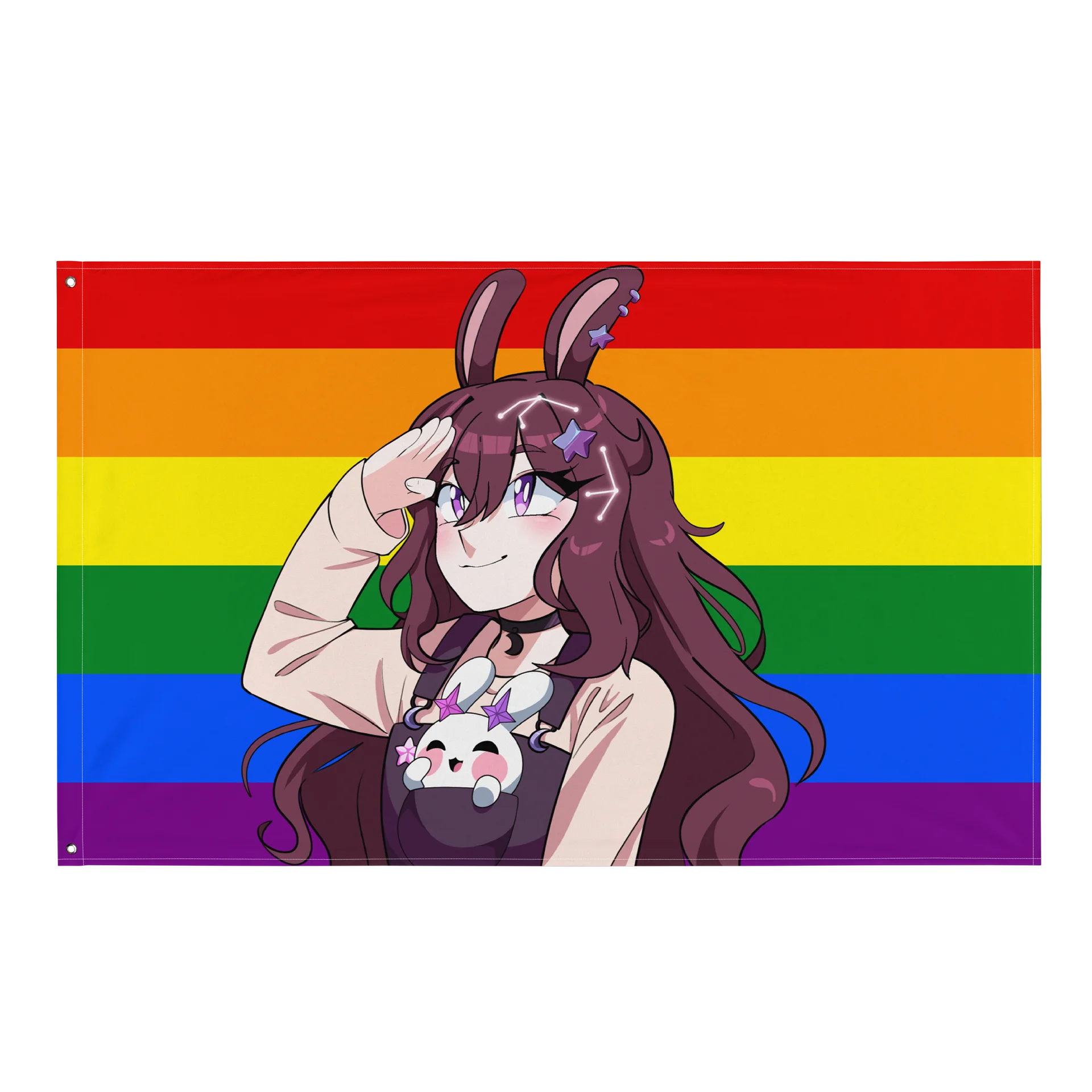 LGBTQIA+ Pride Flag - featuring Yuwuna! product image (1)
