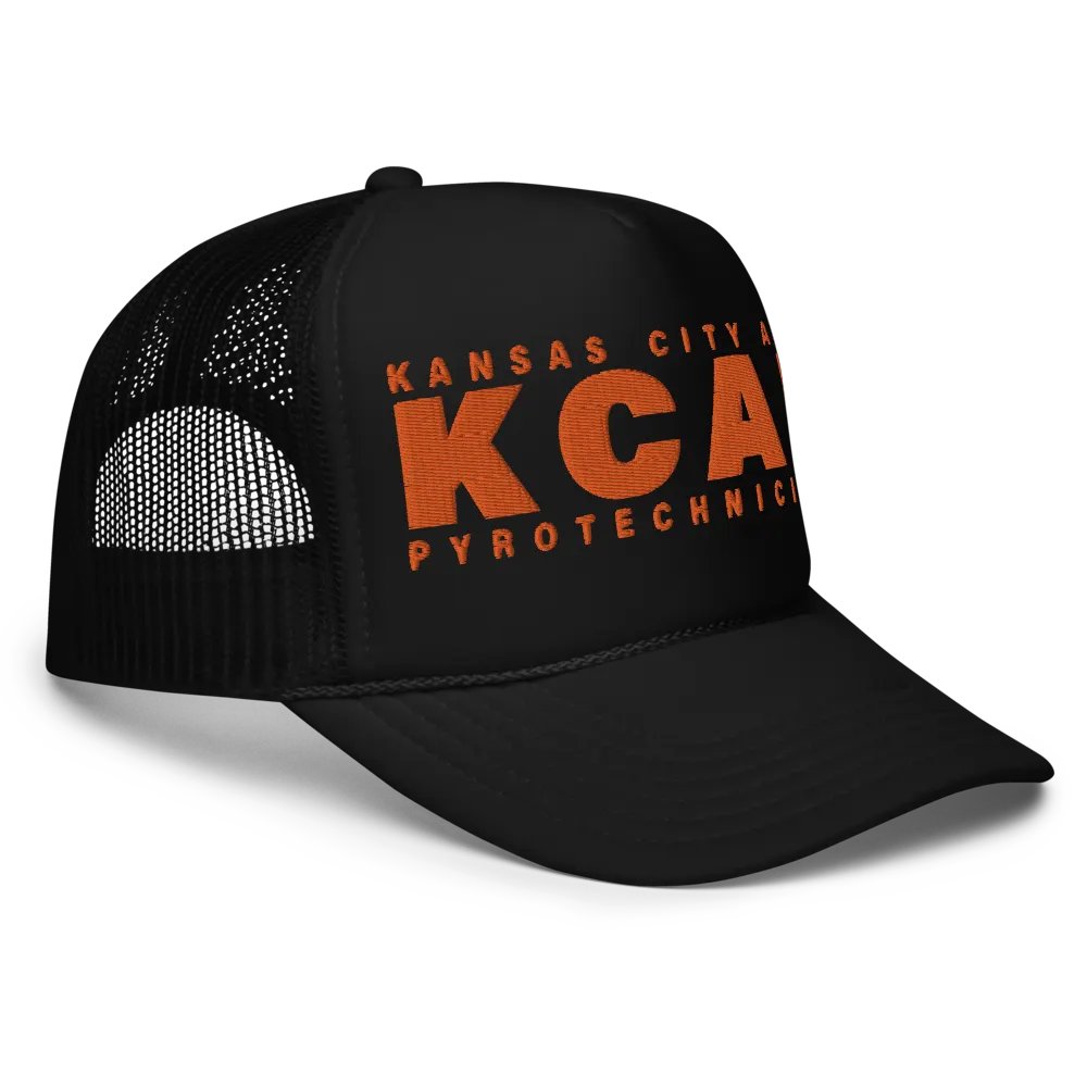 Embroidered Trucker Hat - Orange KCAP product image (3)
