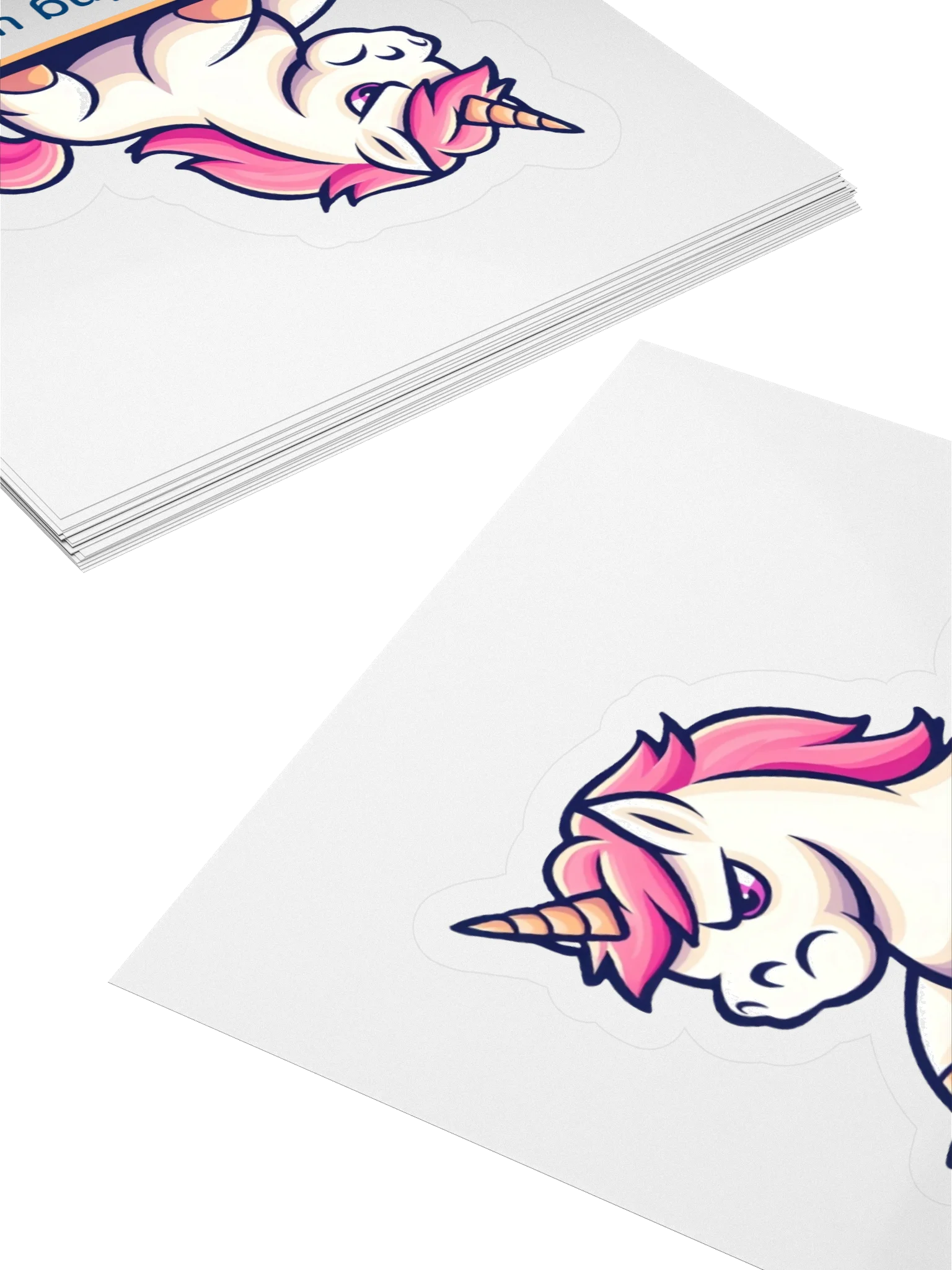 Grumpy Unicorn Vinyl Stickers product image (4)