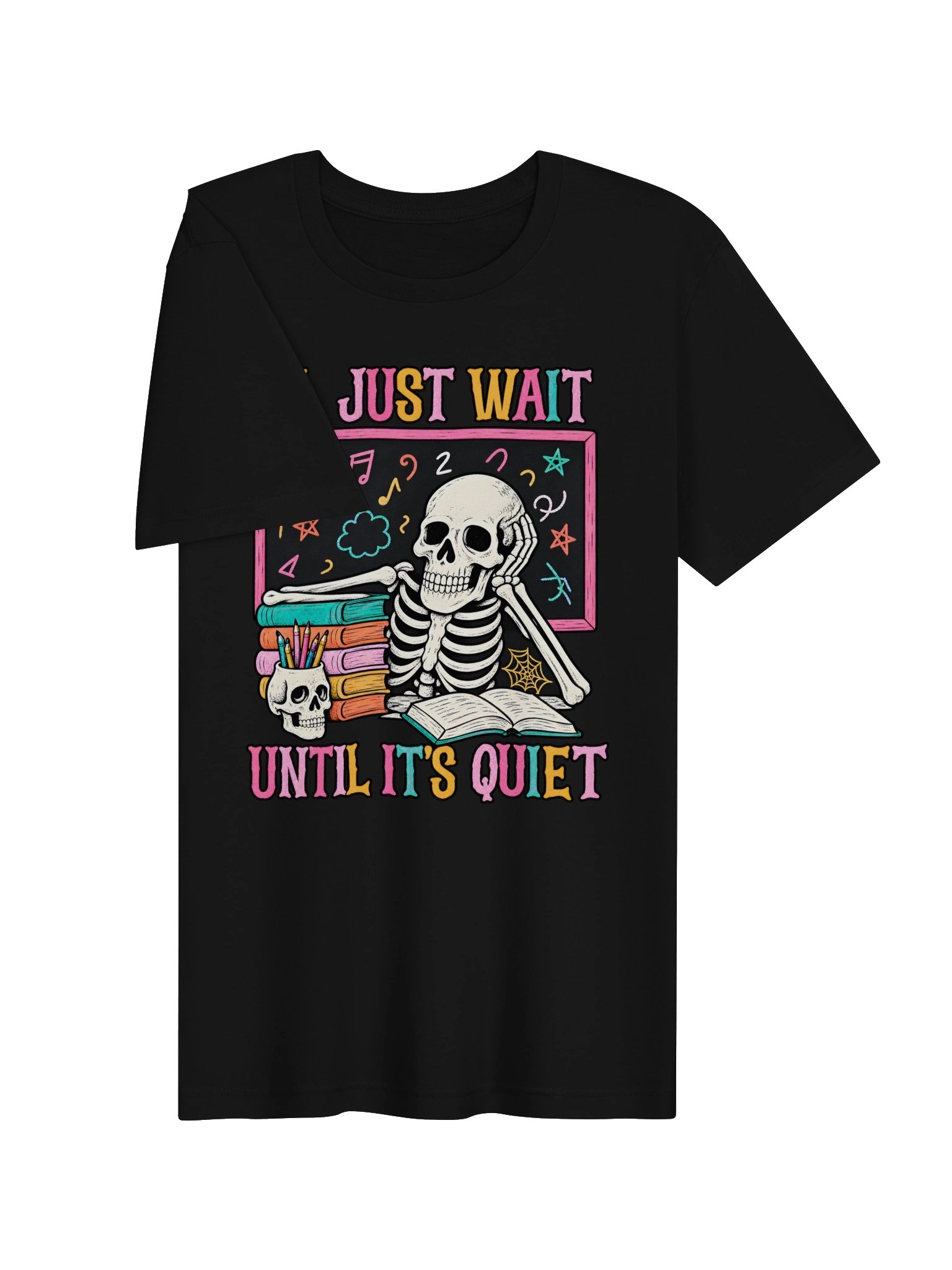 I’ll Just Wait Until It’s Quiet” Skeleton Study Shirt product image (10)
