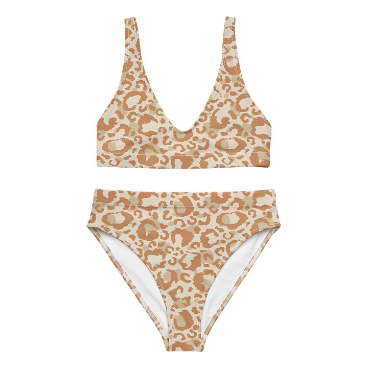 Leopard Print Recycled Bikini Set Eco-Friendly Swimwear product image (1)